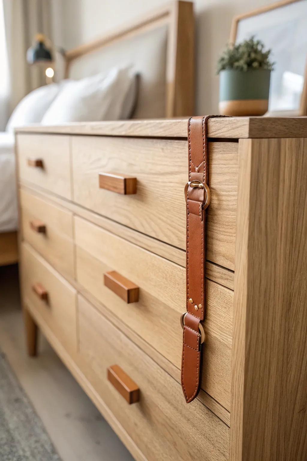 Add warmth and rustic charm to your space with handcrafted leather pulls.