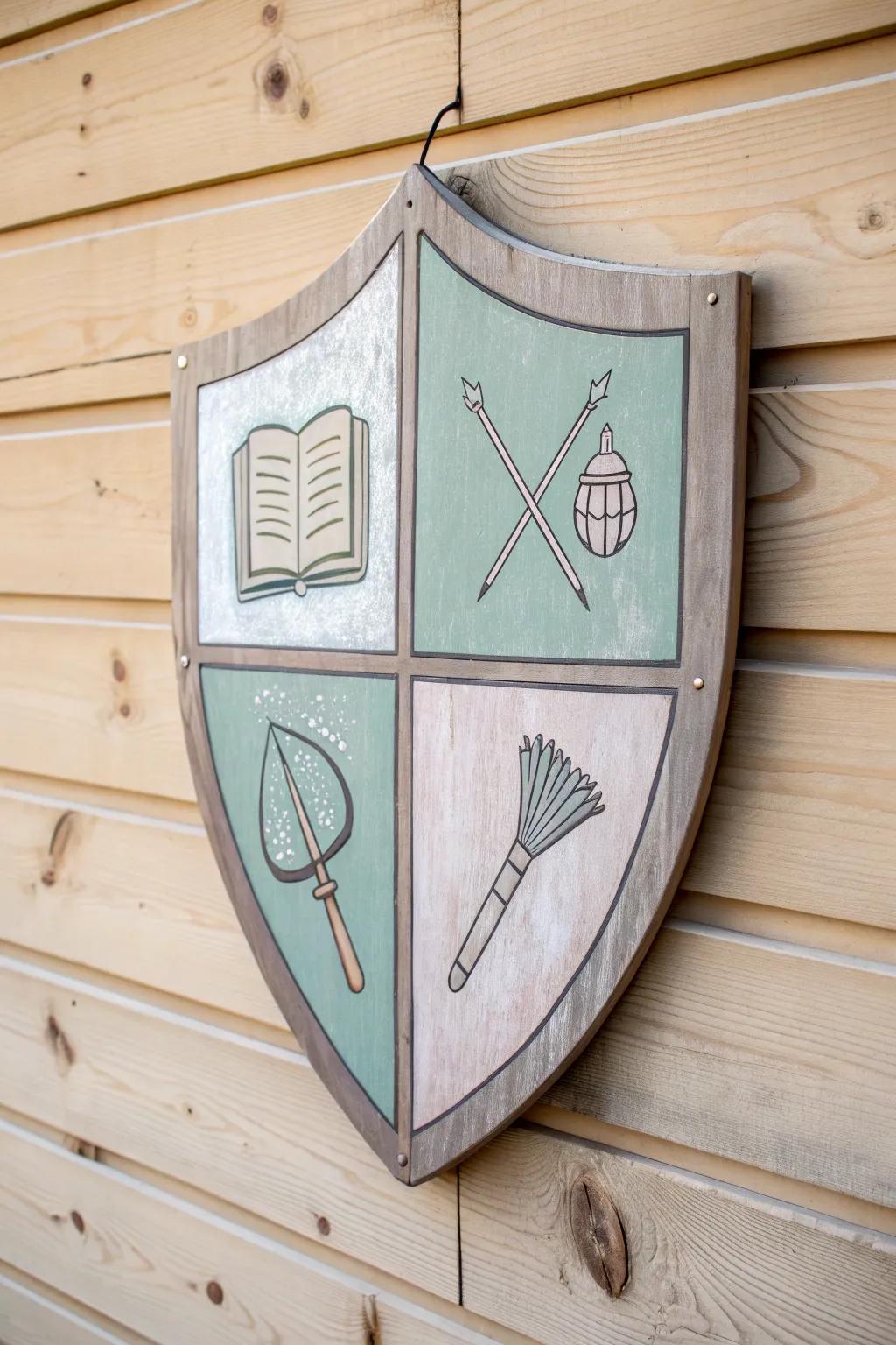 Celebrate family unity with a bespoke shield, elegantly capturing each member's unique passions.