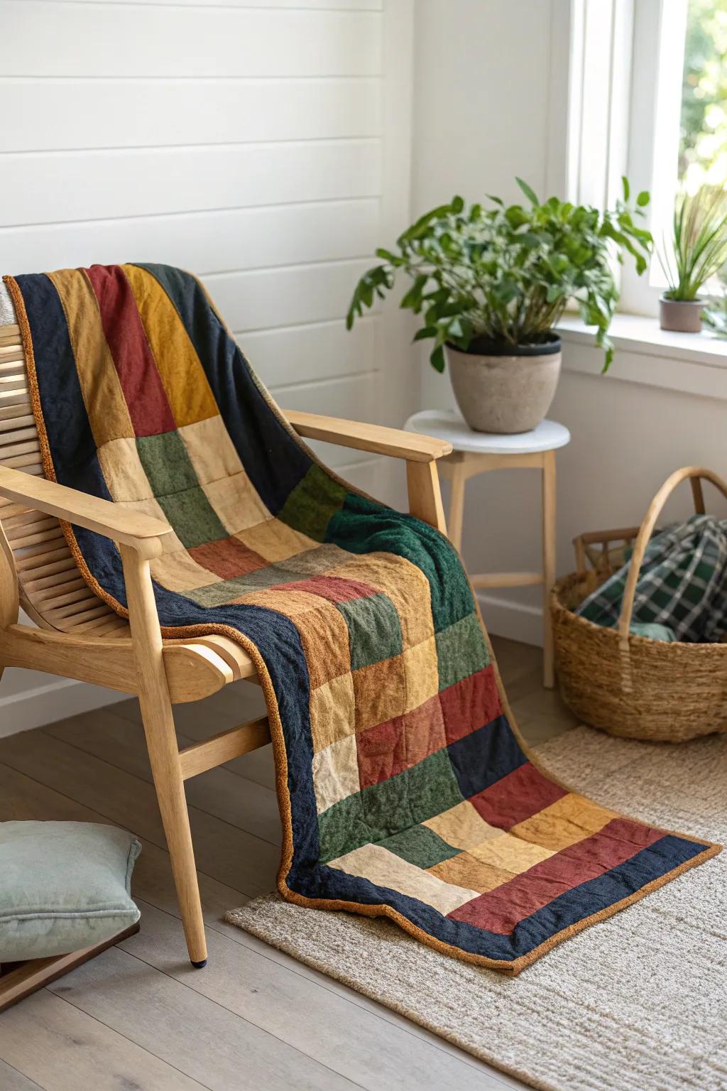 Wrap yourself in the warmth of vibrant flannel stripes—where craftsmanship meets cozy elegance.