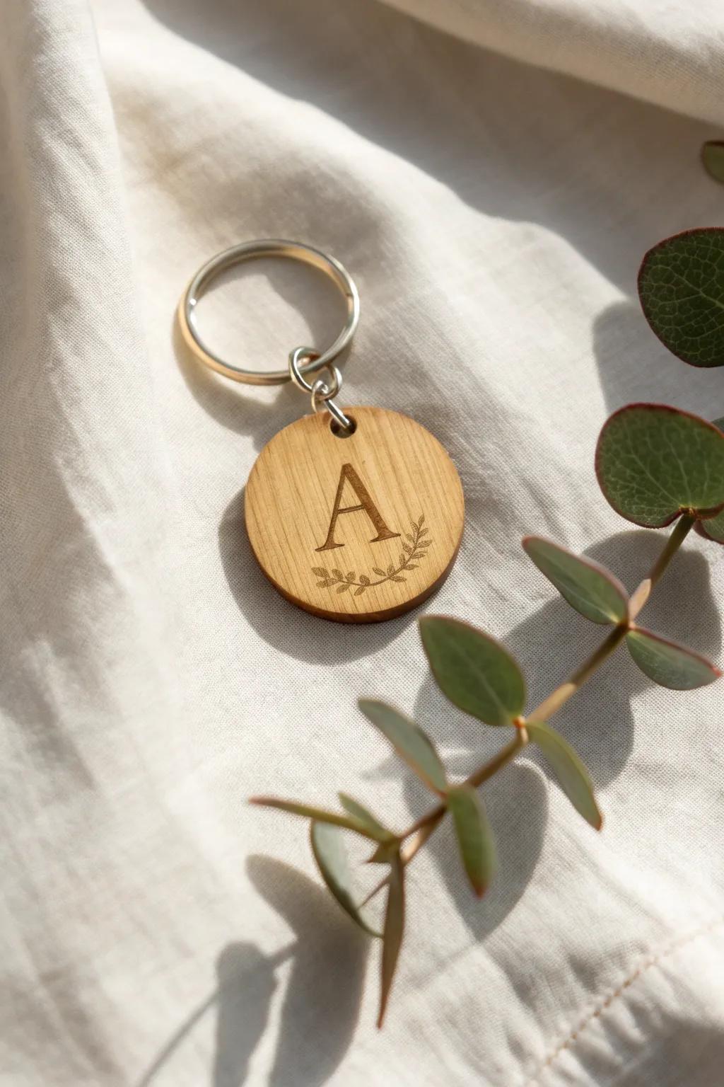 Embrace rustic elegance with personalized wooden monograms – a perfect blend of nature and craftsmanship.
