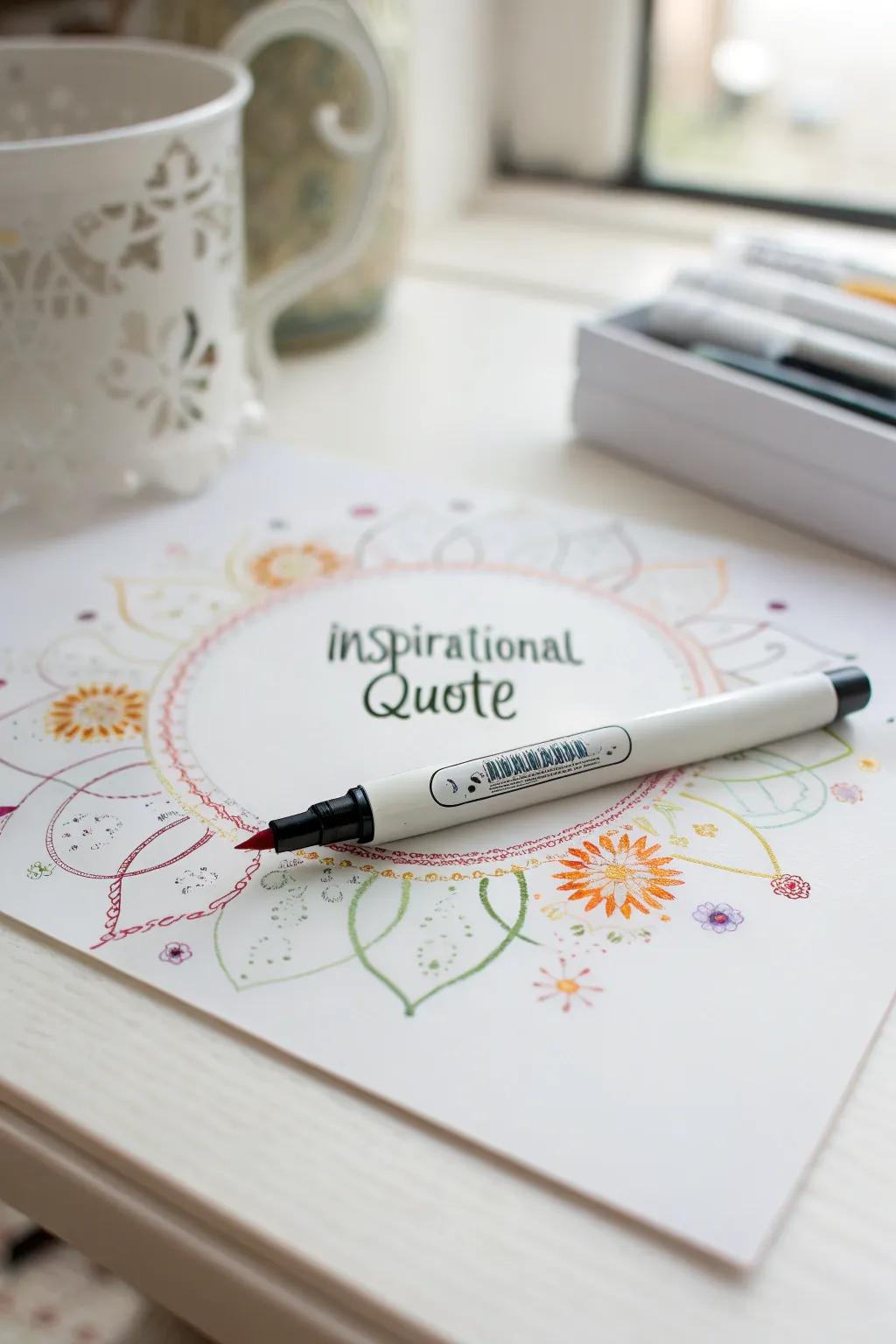 Transform your thoughts into art with a touch of color and inspiration.