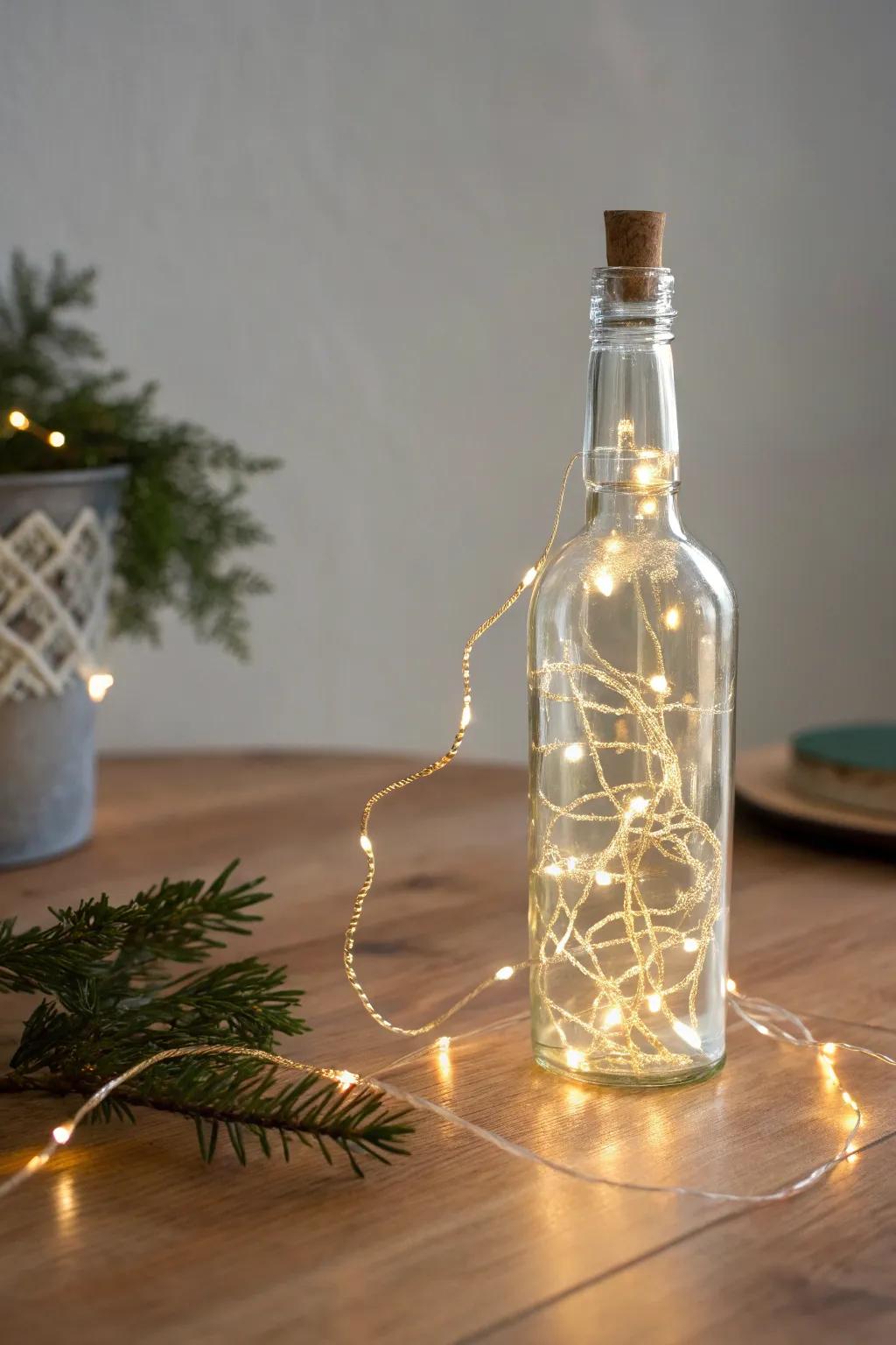 Illuminate your space with charming DIY mini bottle string lights—perfect for adding a magical touch to any gathering!