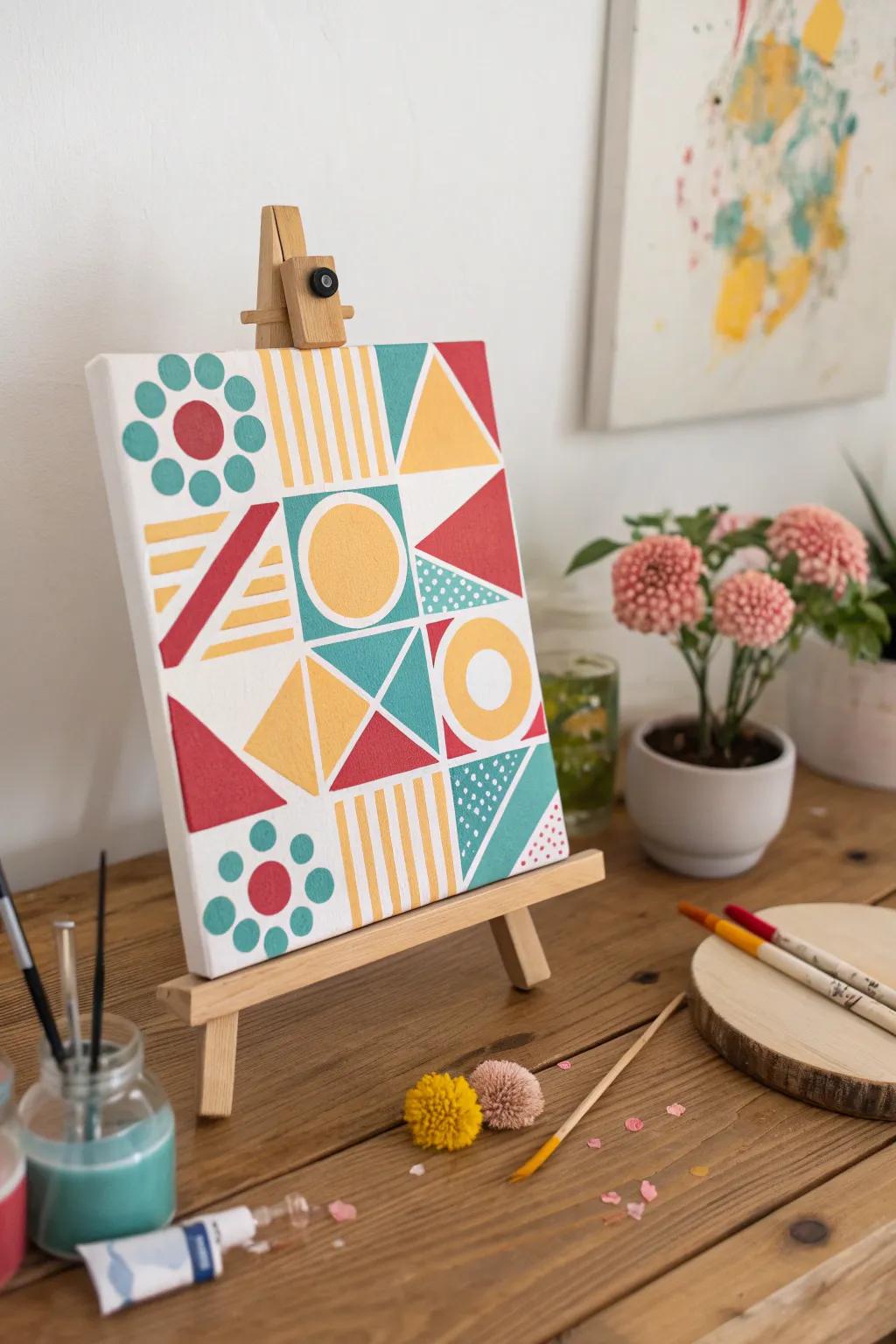 Unleash your creativity with vibrant geometric patterns – art that's as therapeutic as it is beautiful.