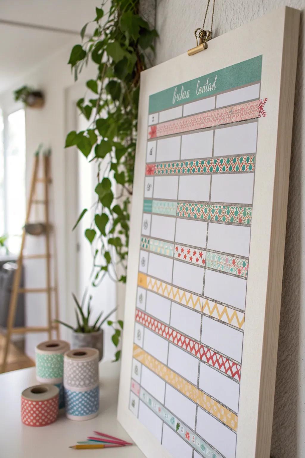 Transform your chores into art with washi tape magic!