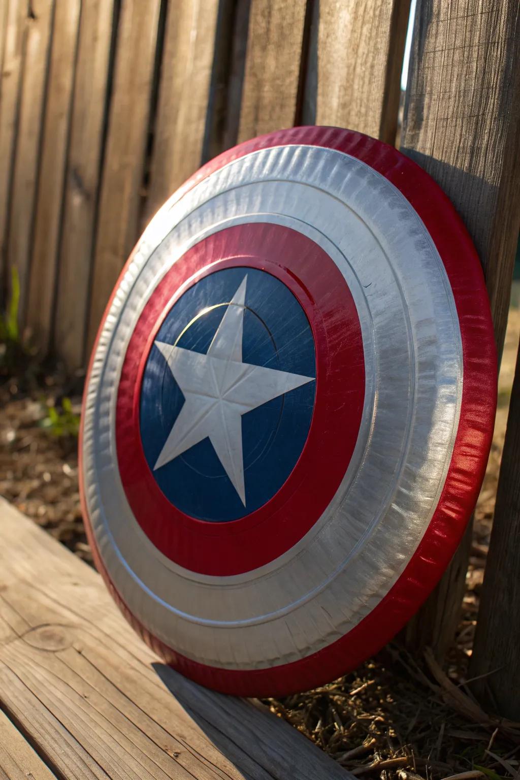 Unleash your inner hero with this handcrafted paper plate shield!