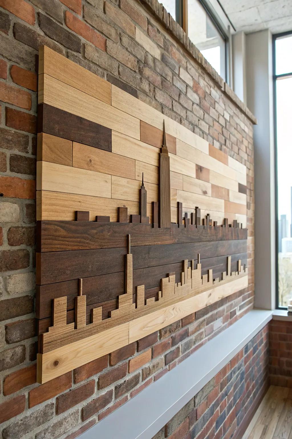 Elevate your space with a stunning 3D layered wood art piece—where craftsmanship meets minimalist elegance.