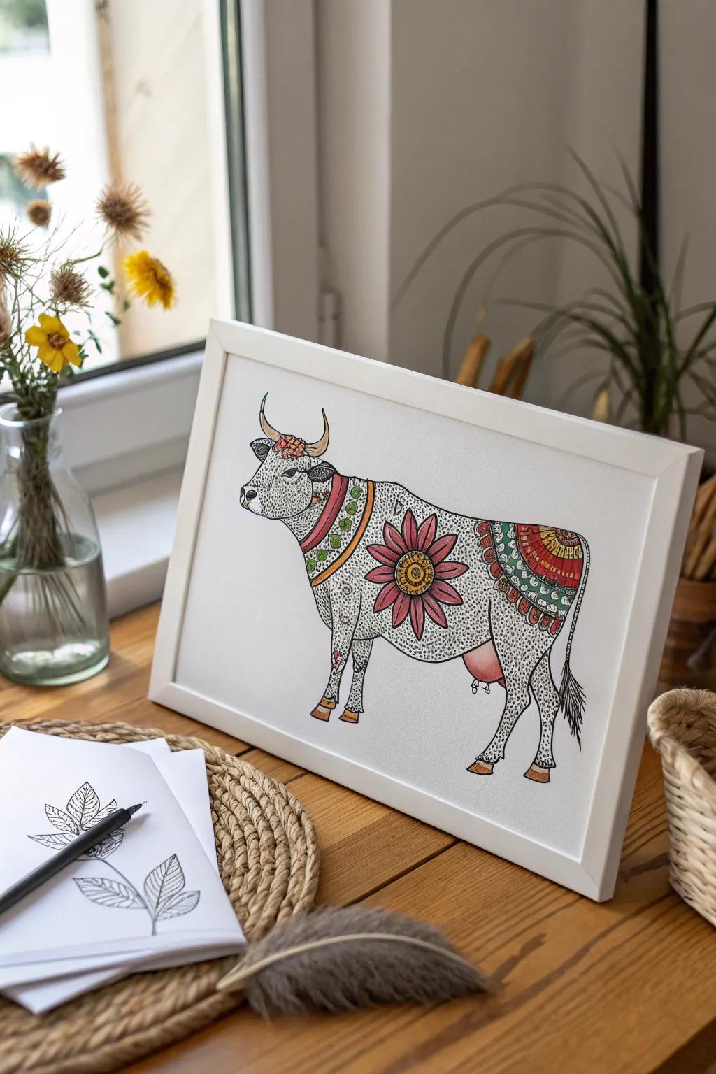 Unlock your creativity with this step-by-step cow sketch guide - where simplicity meets vibrant artistry!