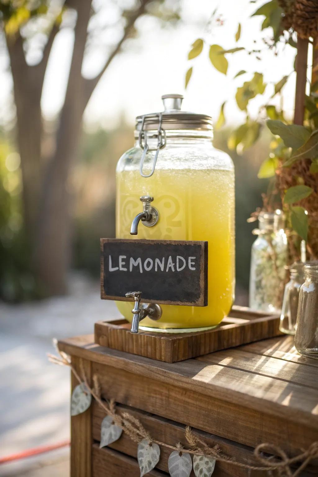 Rustic Charm: Serve Your Refreshments with Style
