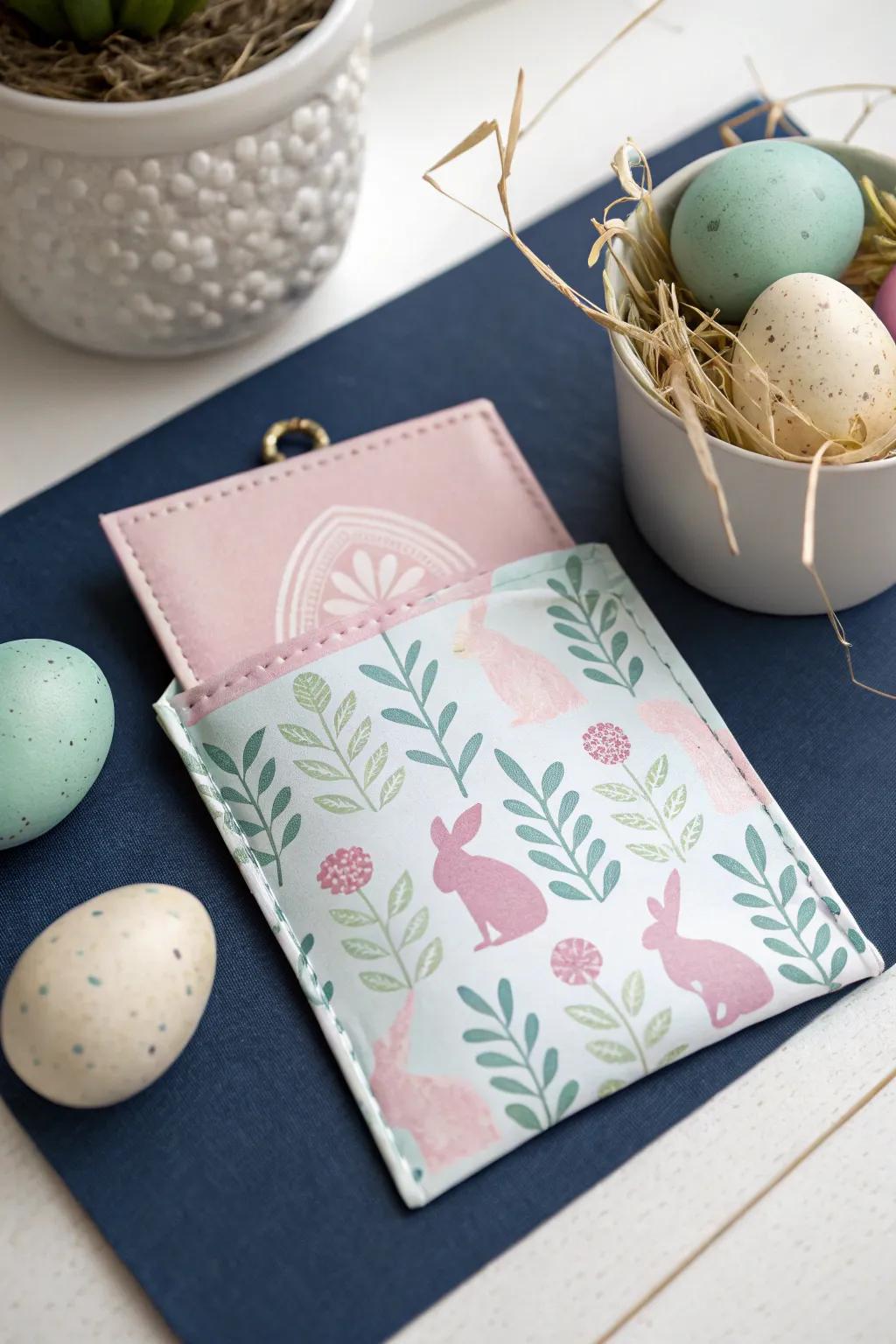 Embrace the charm of Easter with these exquisite pastel paper pockets, perfect for a thoughtful gift card touch.