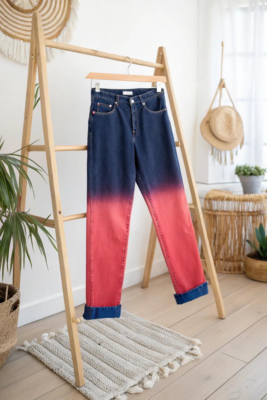 Add a splash of color to your denim with a vibrant dye job!