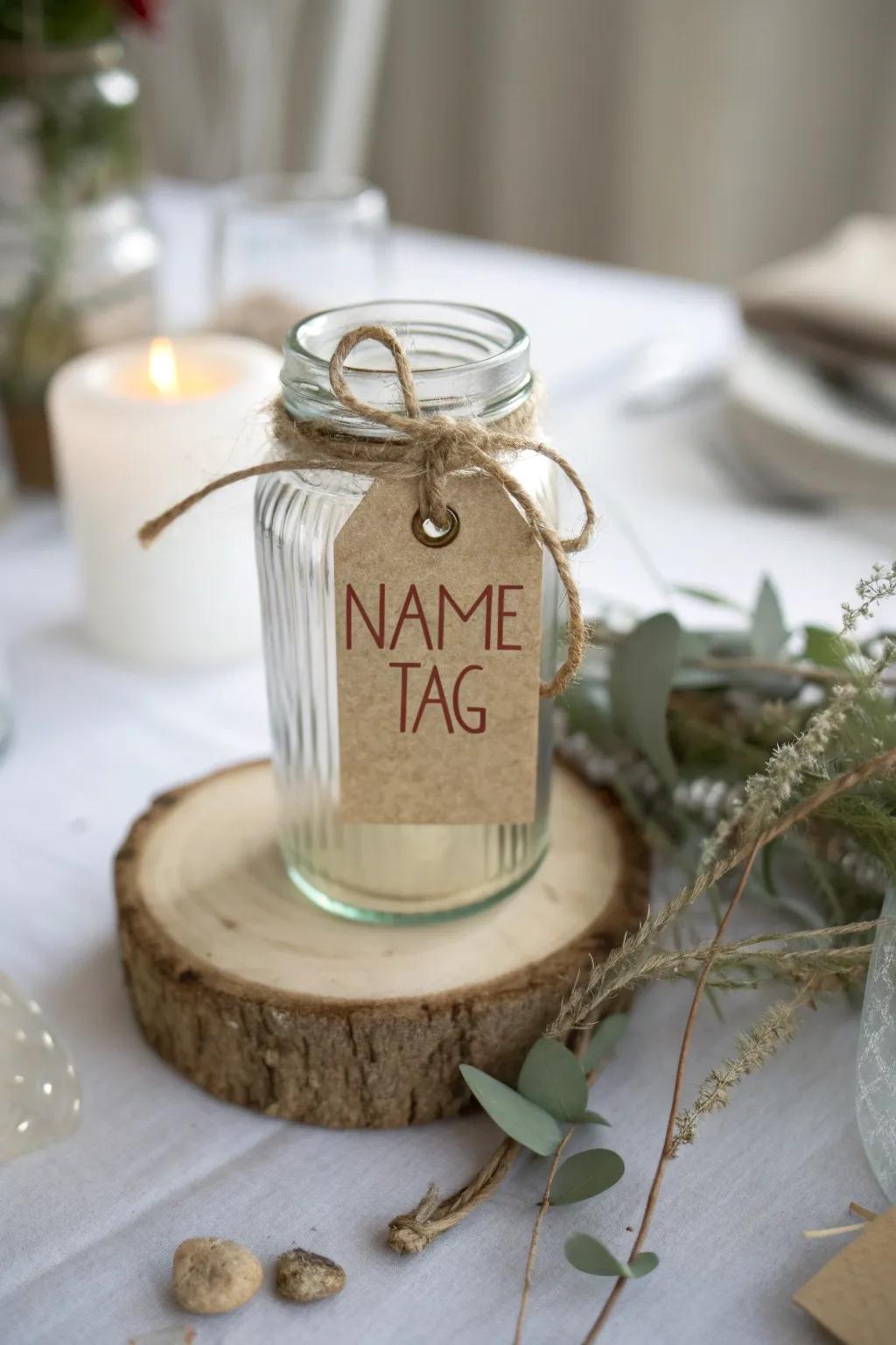 Add a touch of personalization with custom name tags—perfect for crafting unique prayer jars for loved ones.