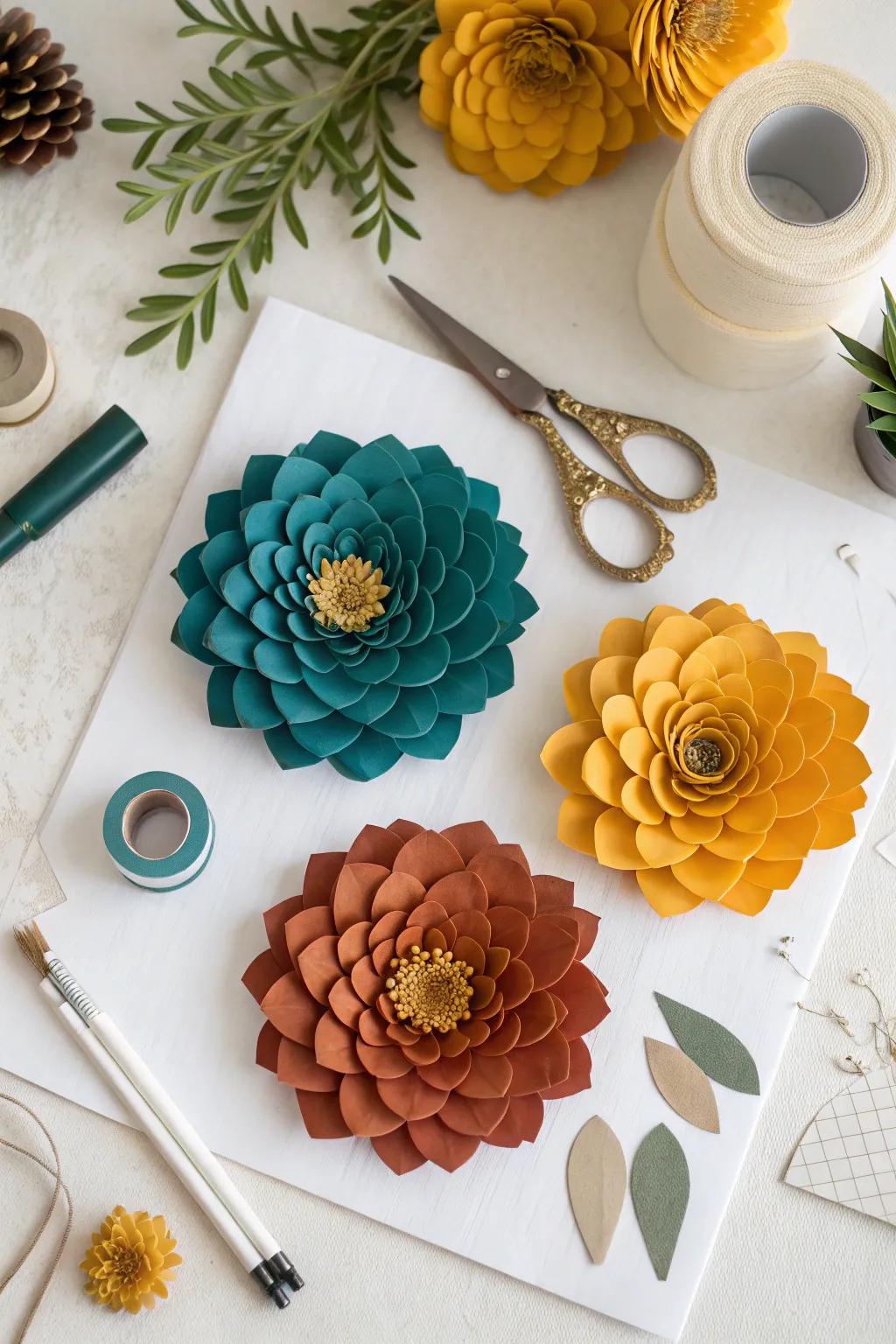 Transform your space with stunning scrapbook paper art. ✨ #DIYDecor #Craftsmanship