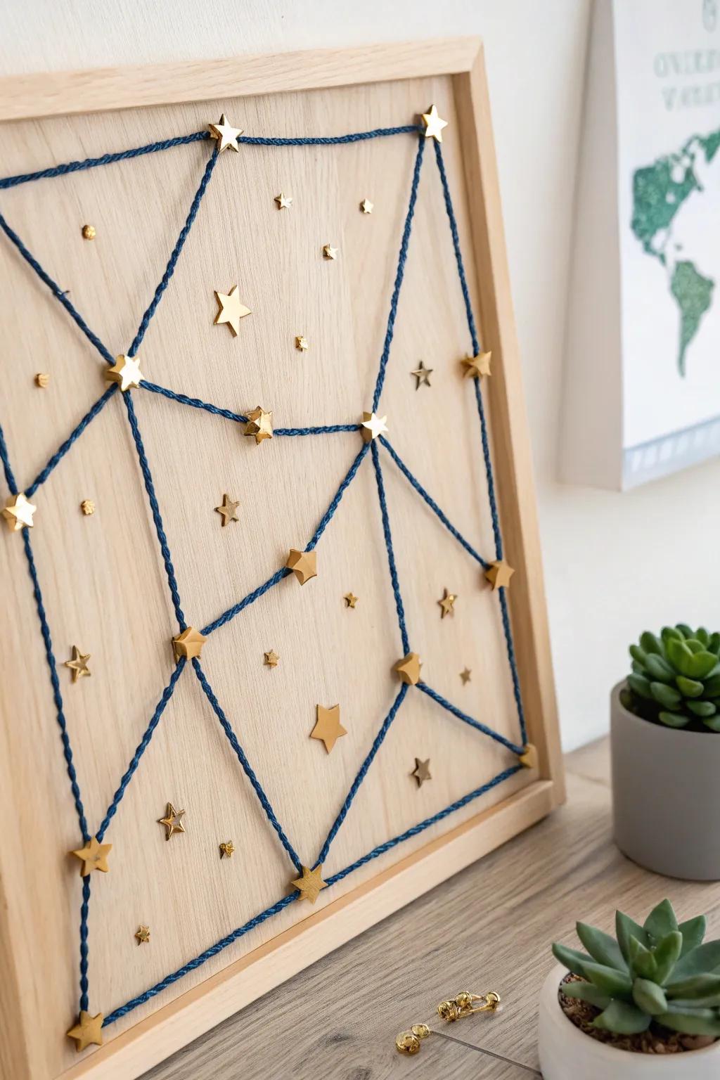 Add your own star to this interactive constellation board and watch the night sky come to life!