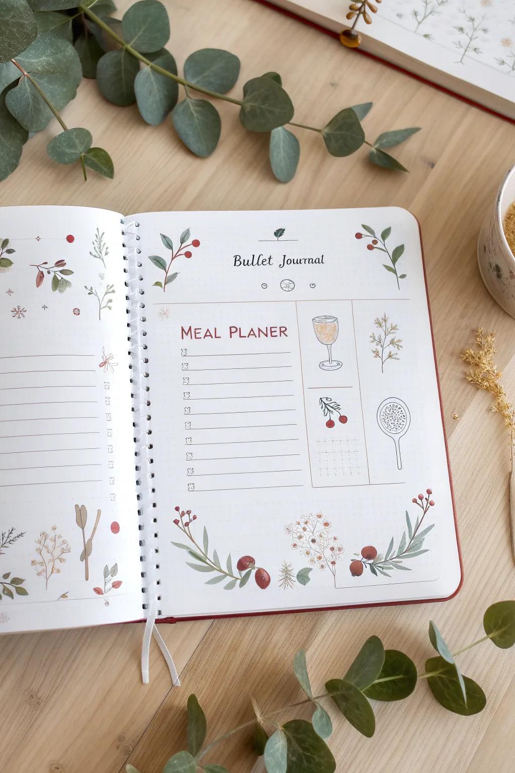 Plan your perfect holiday feast with a touch of Scandinavian elegance and Boho charm. 🌿📖✨