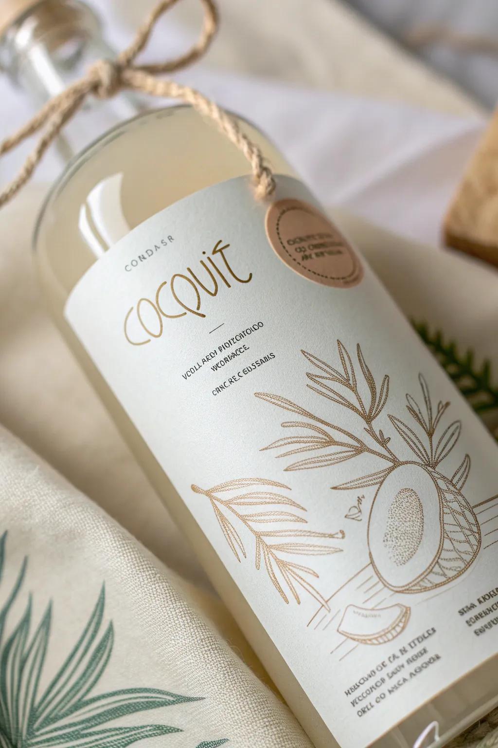 Embrace the essence of coquito with labels that are as authentic and beautiful as the drink itself.