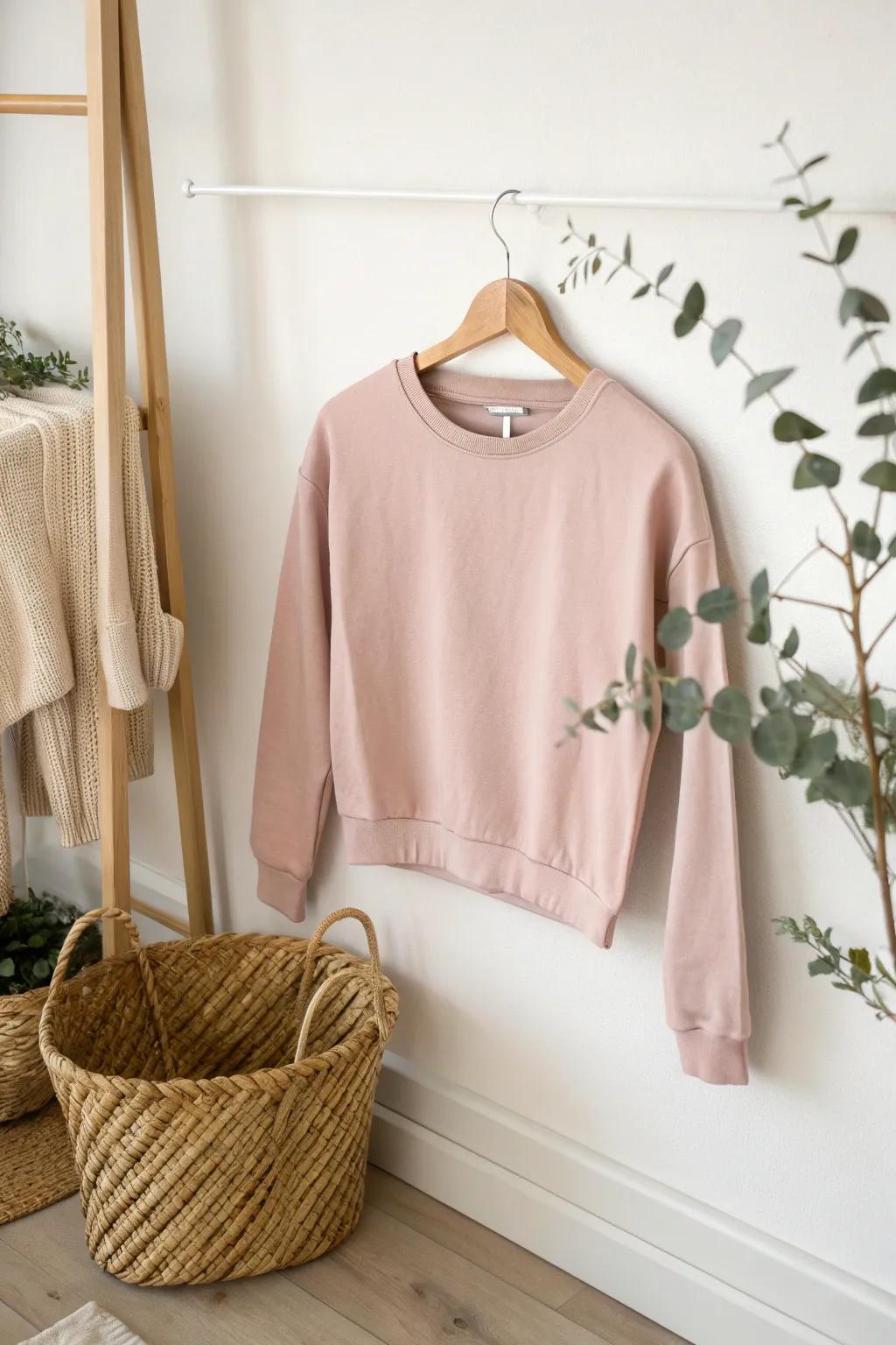 Transform your wardrobe with a touch of simplicity and elegance: the perfect cropped sweatshirt for sunny days.