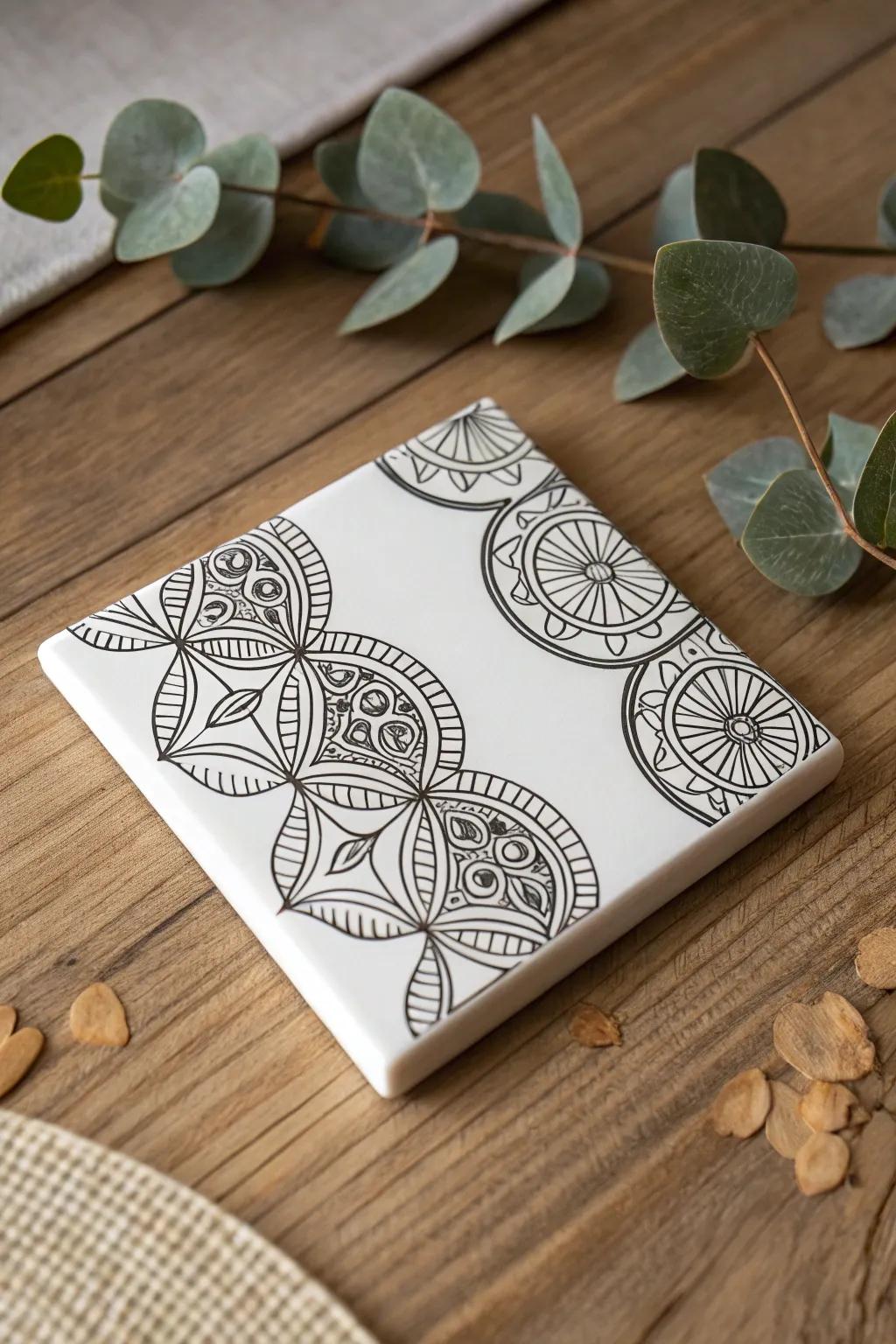 Discover the elegance of simplicity with beginner-friendly zentangle designs.
