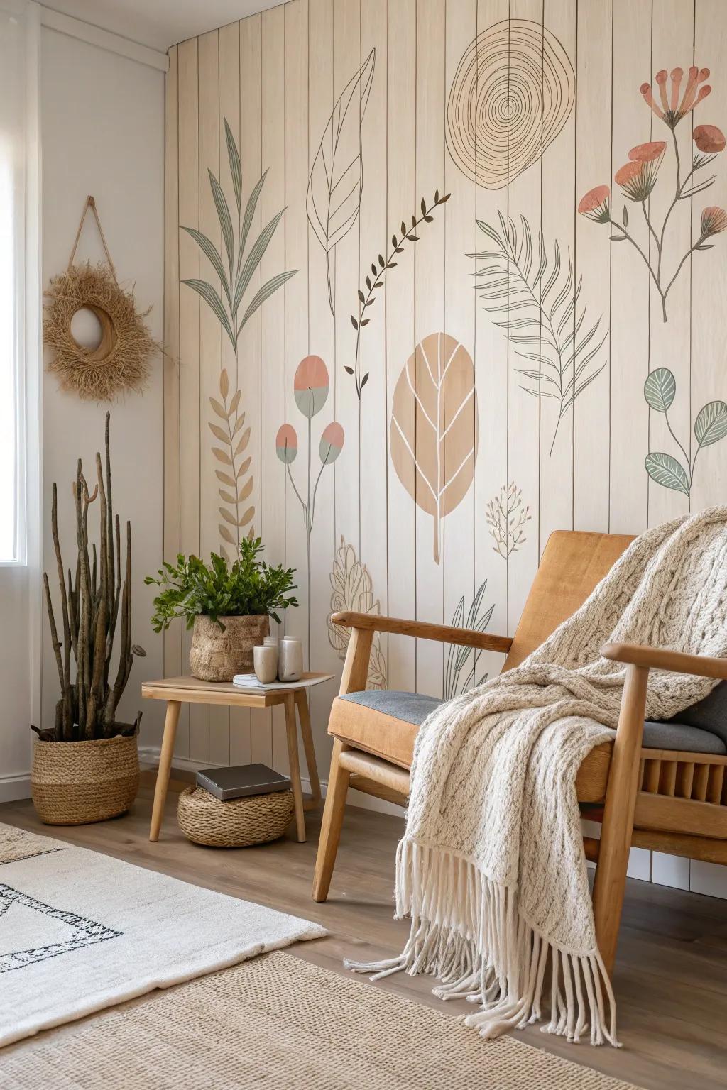 Transform your space with chic wall decals—perfect for a quick and stylish paneling update!