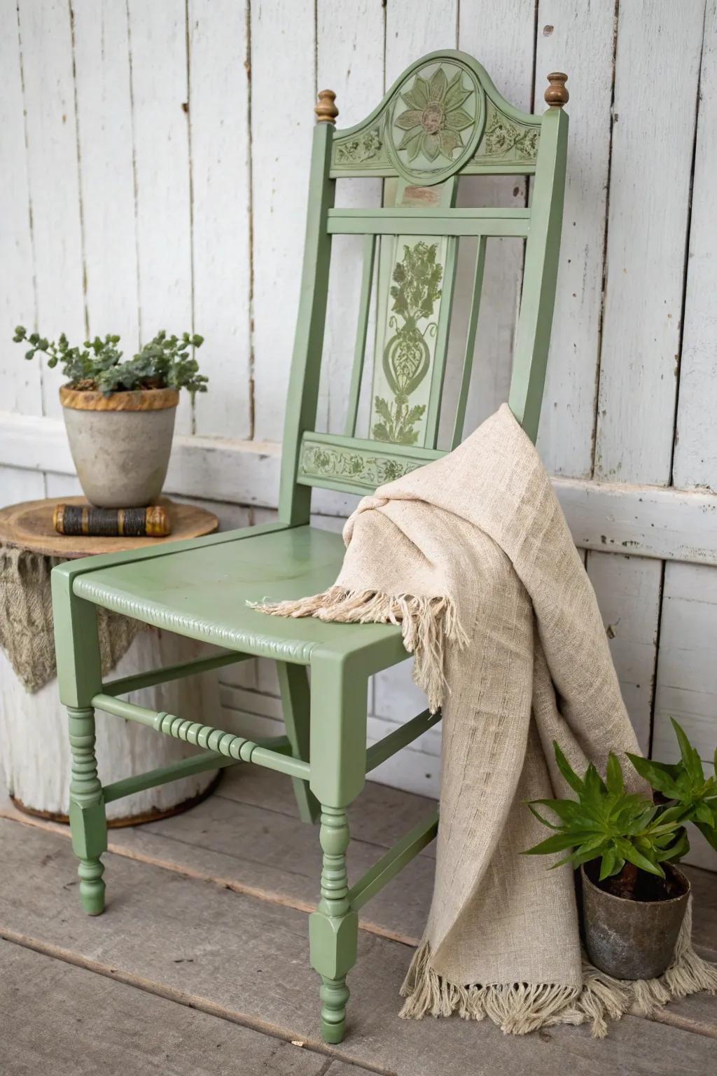 Breathe new life into old pieces with a touch of paint and creativity 🌿✨ #UpcycleMagic #ScandiBoho