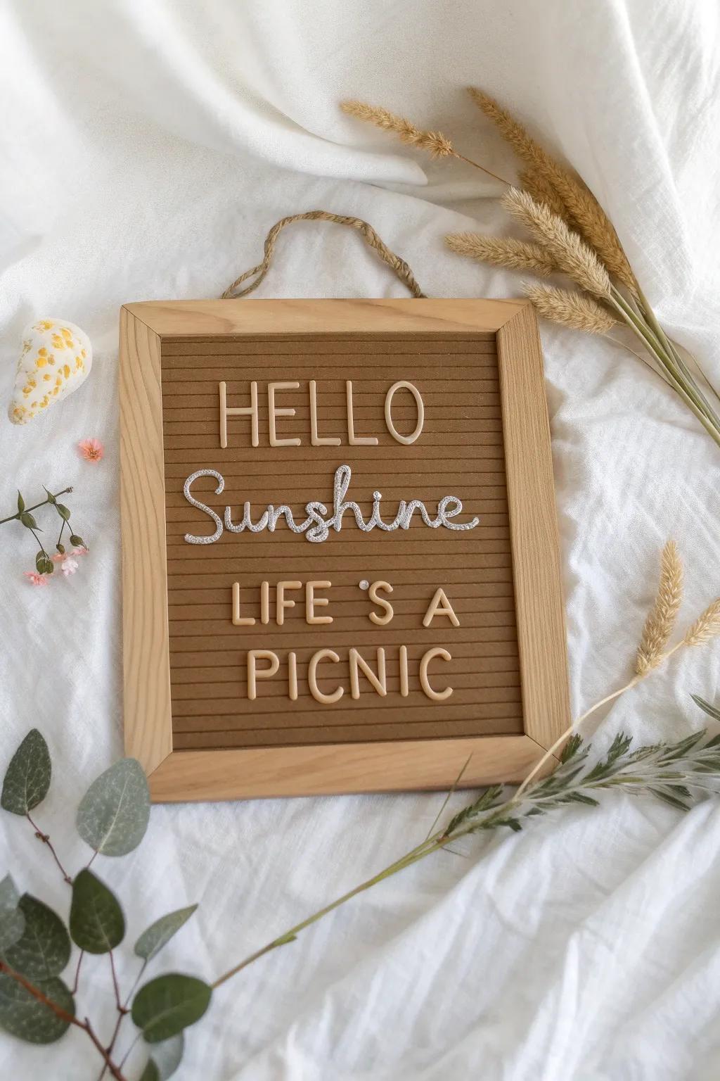 Capture the essence of summer with cheerful sayings that brighten your day and your space.