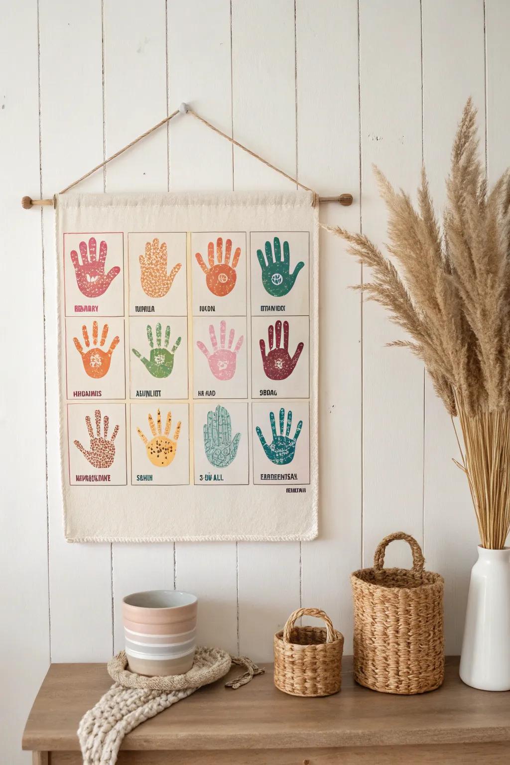 Celebrate each month with your child's creativity—create a handprint calendar that's as unique as they are!