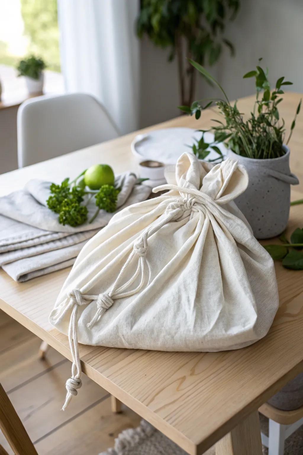 Transform your old t-shirts into chic, eco-friendly produce bags with a boho twist!