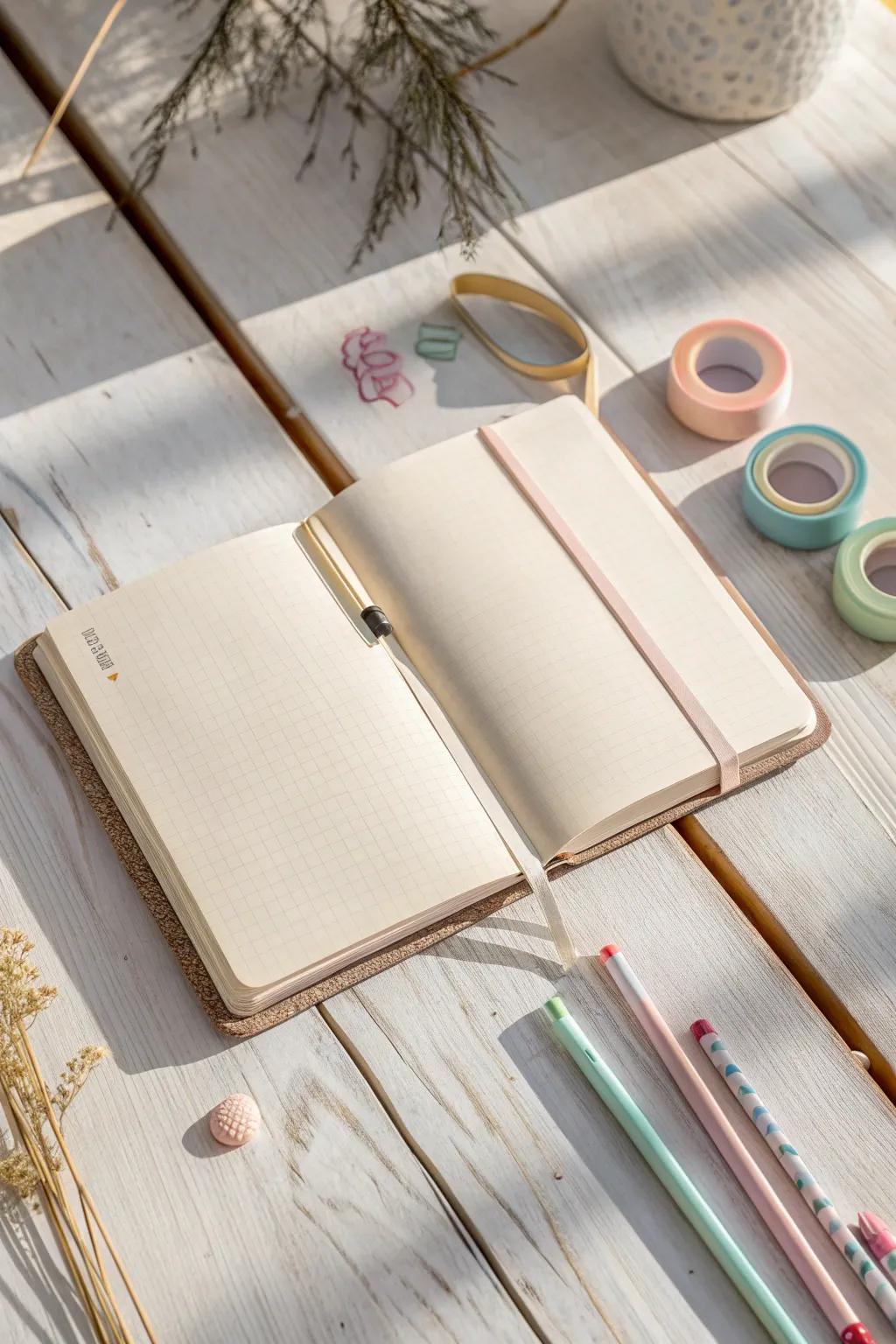 Infuse your workout routine with creativity and style. 🌿✨ #MinimalistJournaling #BohoVibes