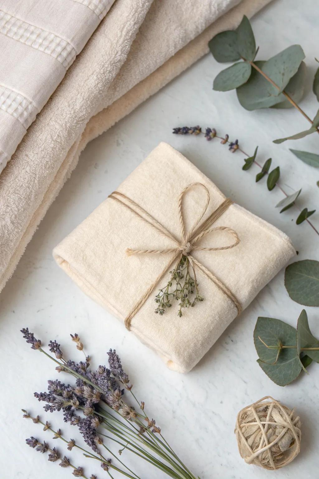 Wrap your gifts with a touch of elegance and sustainability. 🌿 #EcoFriendlyGifting #MinimalistBeauty