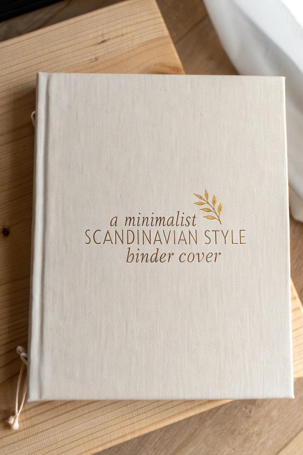 Embrace simplicity and motivation with a beautifully crafted binder cover that inspires every day.