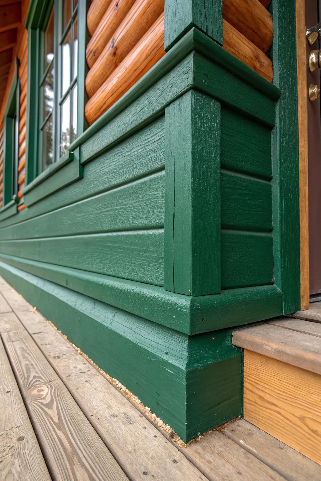 Elevate your cabin style with bold painted skirting that stands out and showcases exquisite craftsmanship.