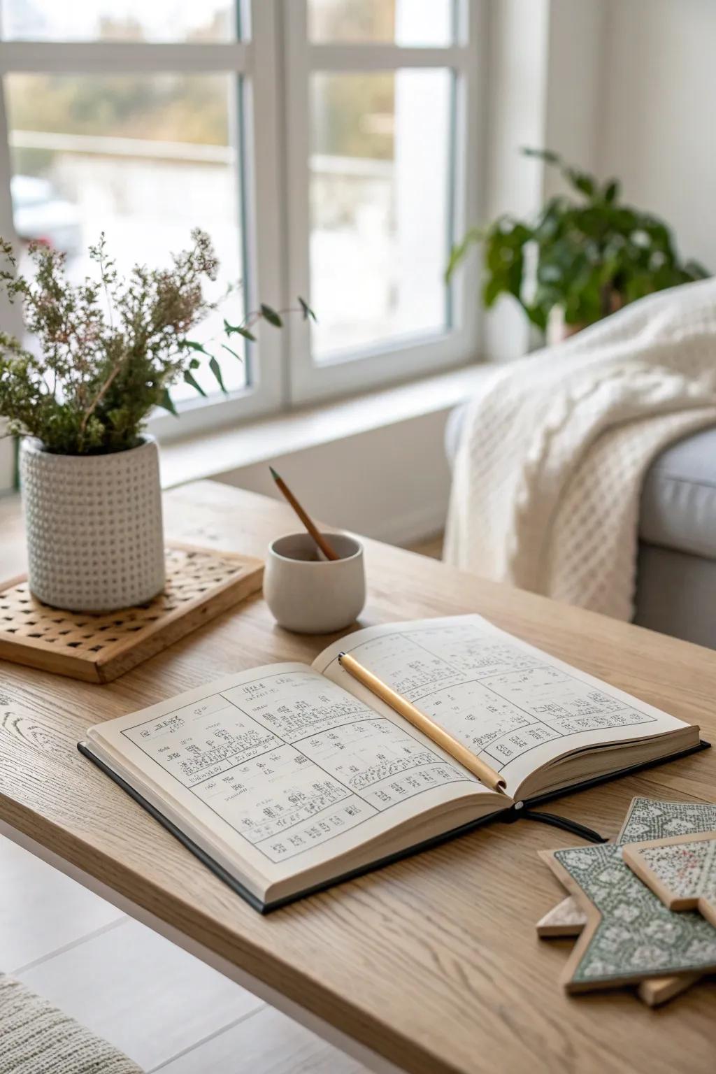 Keep his mind engaged with a beautifully designed puzzle book, the perfect blend of simplicity and boho charm.