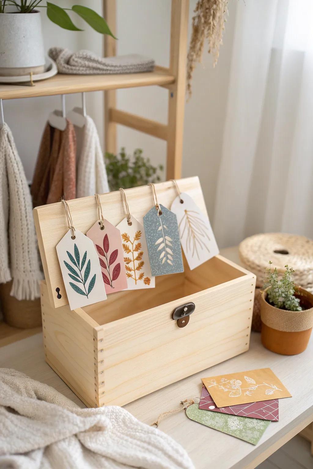 Add a touch of whimsy to your organization with creative labels that blend craftsmanship and simplicity.