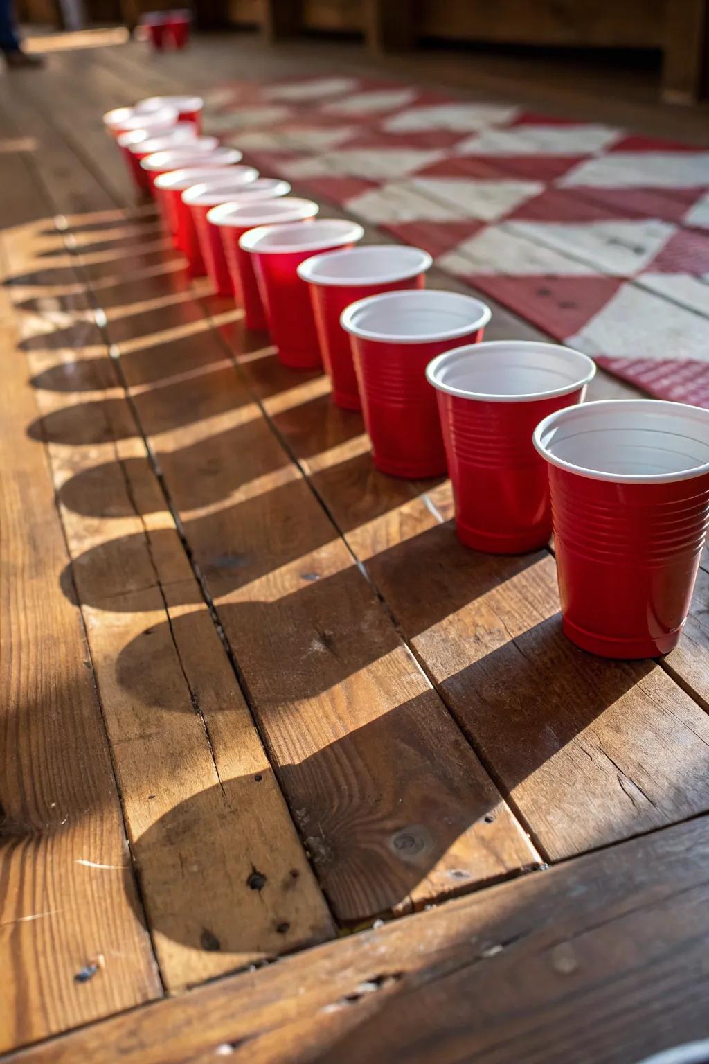 Craft your perfect shot: Strategize your way through the Cup Trap.