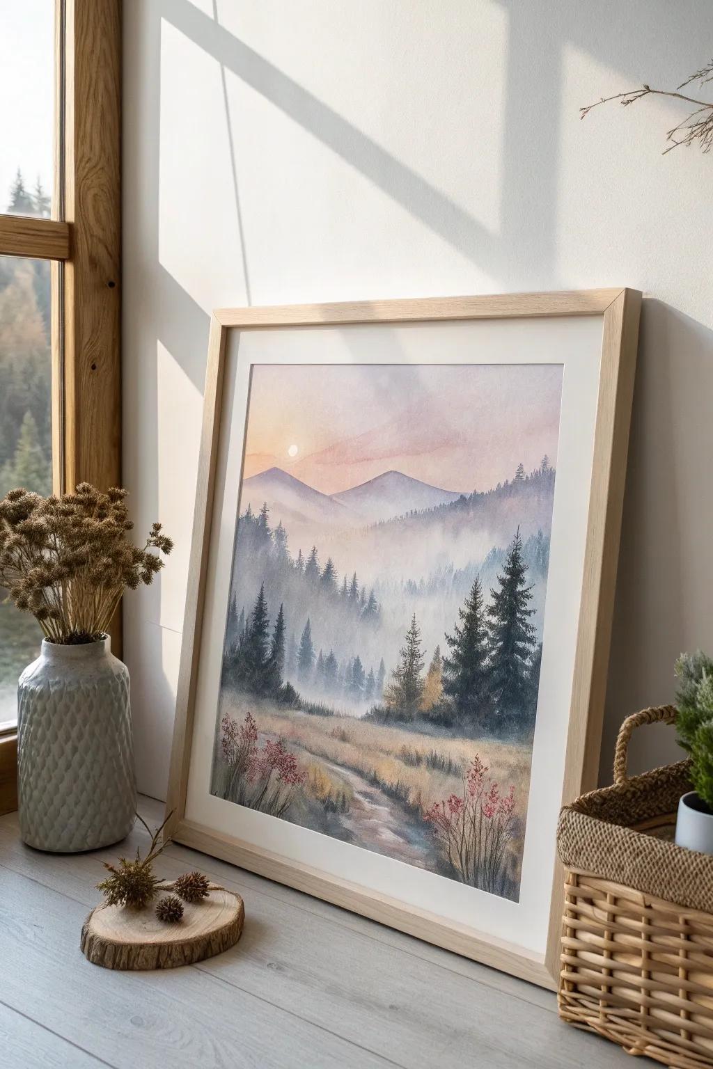 Capture the magic of nature with tranquil watercolor landscapes. Let your creativity flow in serene hues.