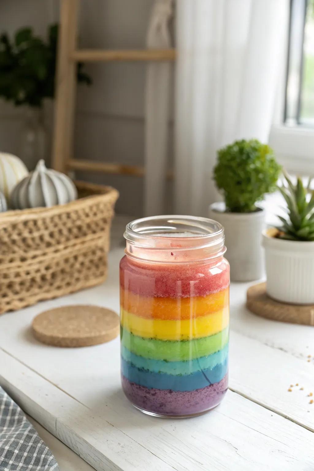 Dive into a Rainbow Slime Extravaganza! Let each vibrant layer spark creativity and joy.