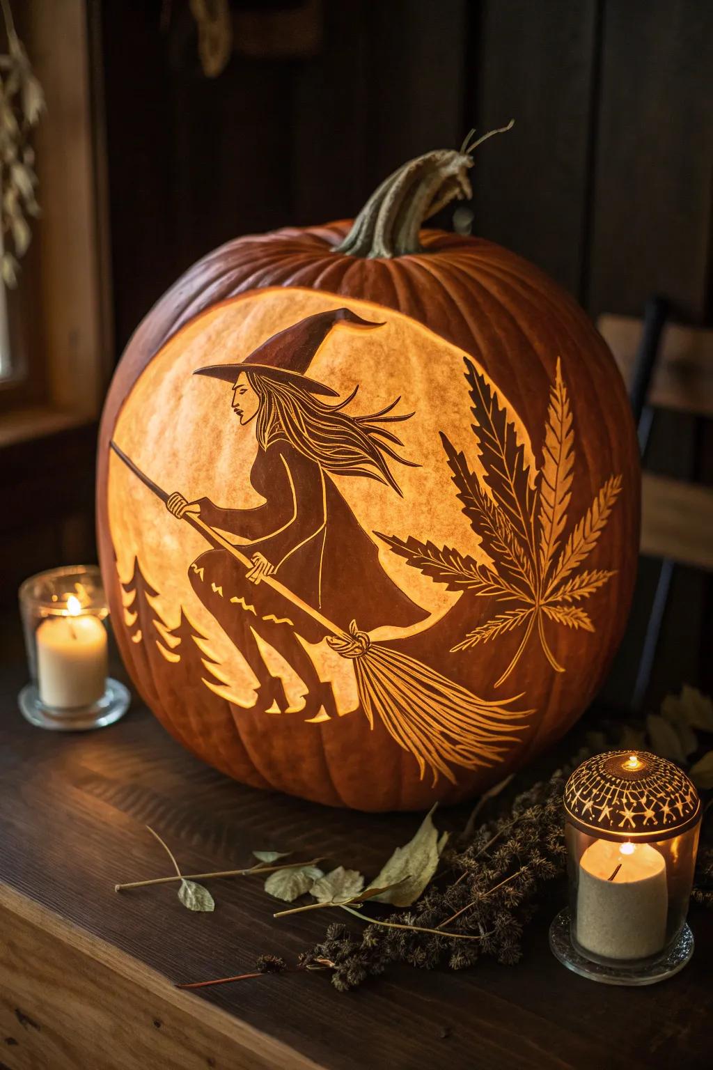 Elevate your pumpkin game with this bewitching blend of Halloween tradition and modern creativity!