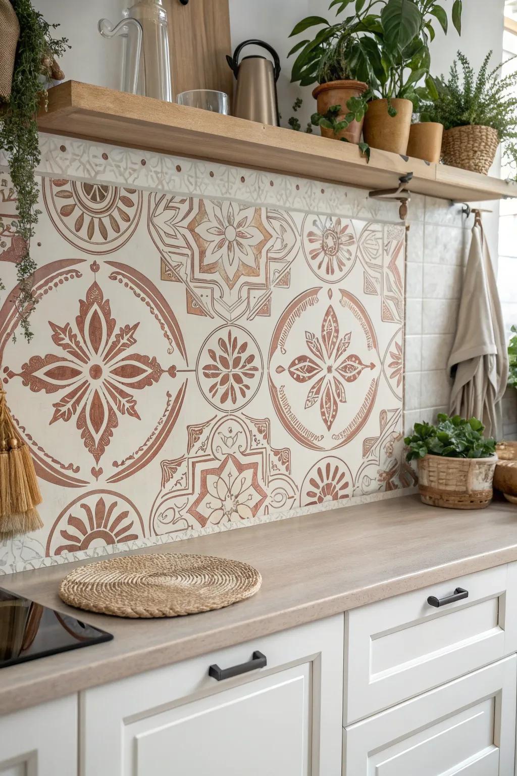 Infuse your kitchen with vintage charm and modern elegance through timeless stencil designs.
