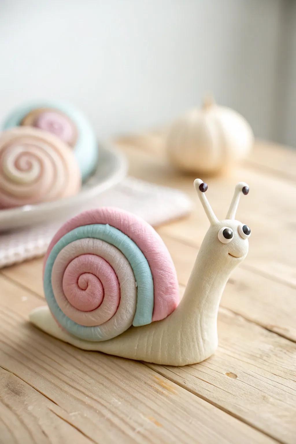 Craft your own adorable snail with just a few simple steps! Perfect for adding a touch of playful elegance to your day.