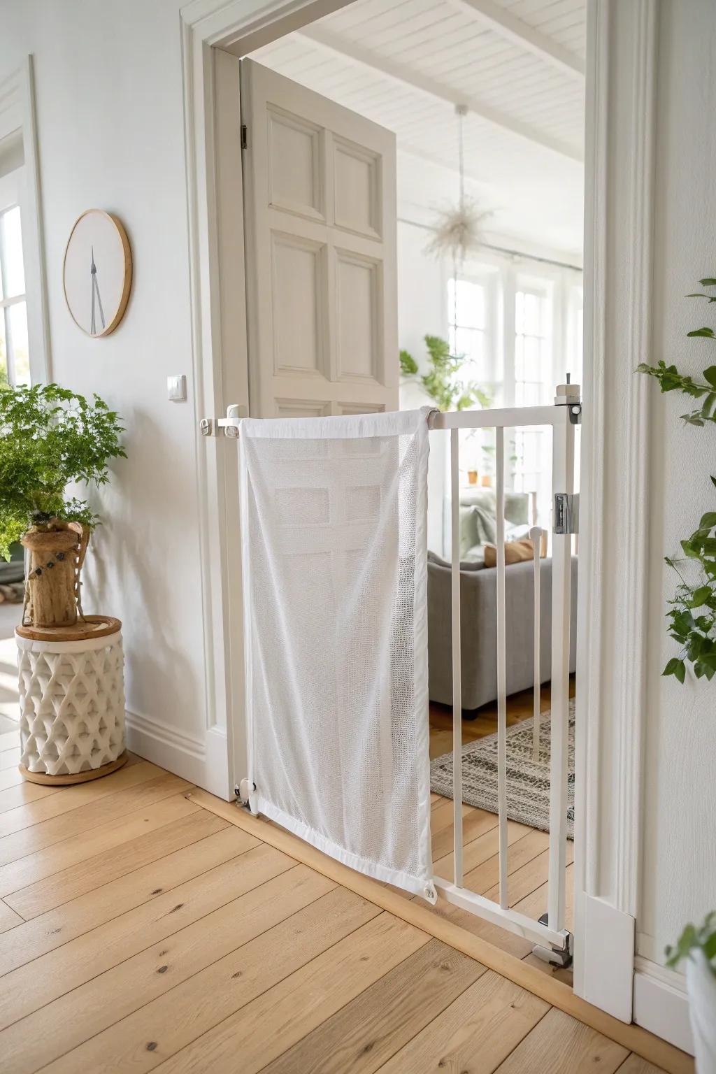 Stylish and Simple: A DIY Baby Gate for the Modern Home.