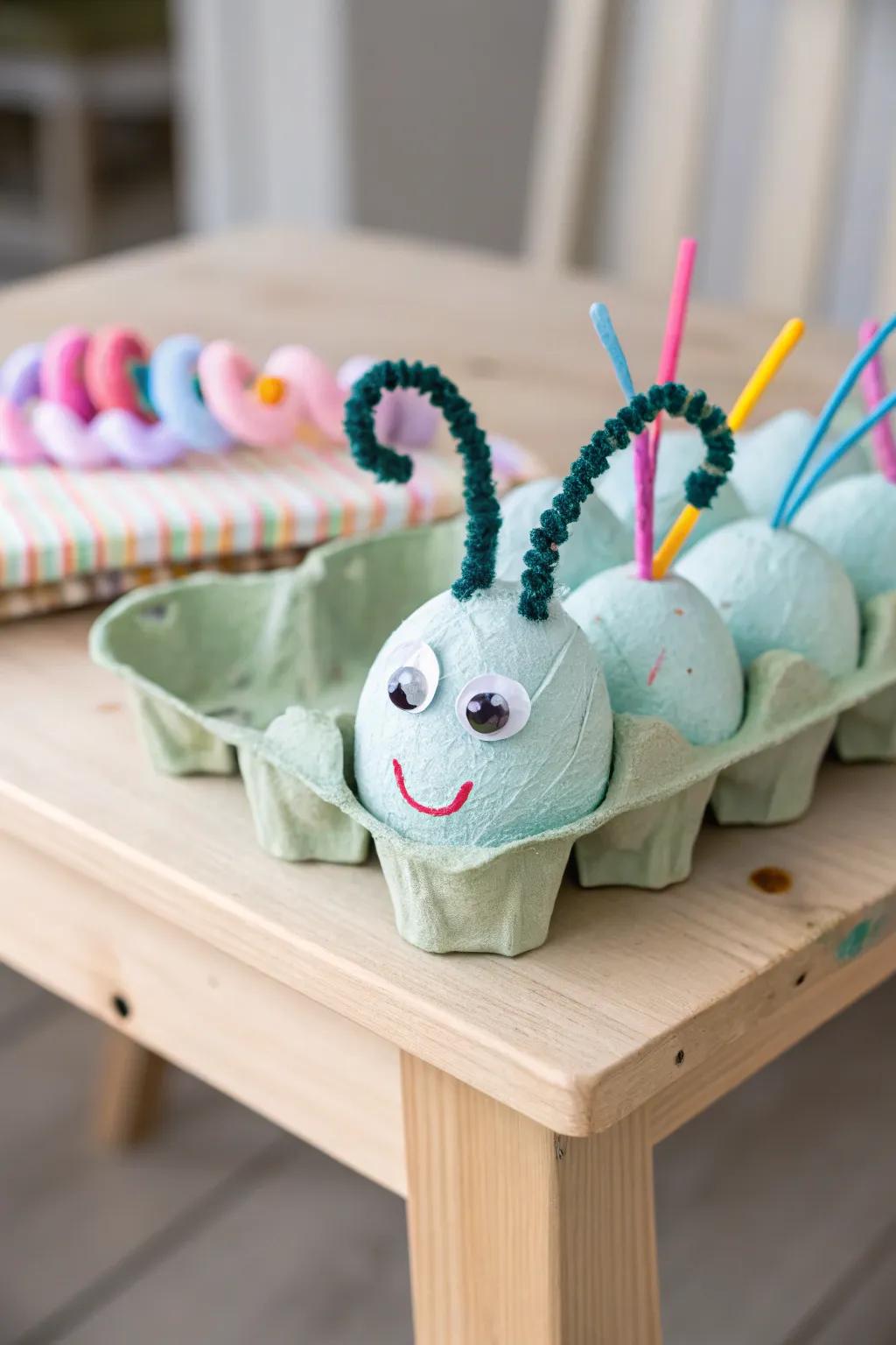 Whimsical Caterpillar Creation: A Delightful Blend of Craftsmanship and Play!