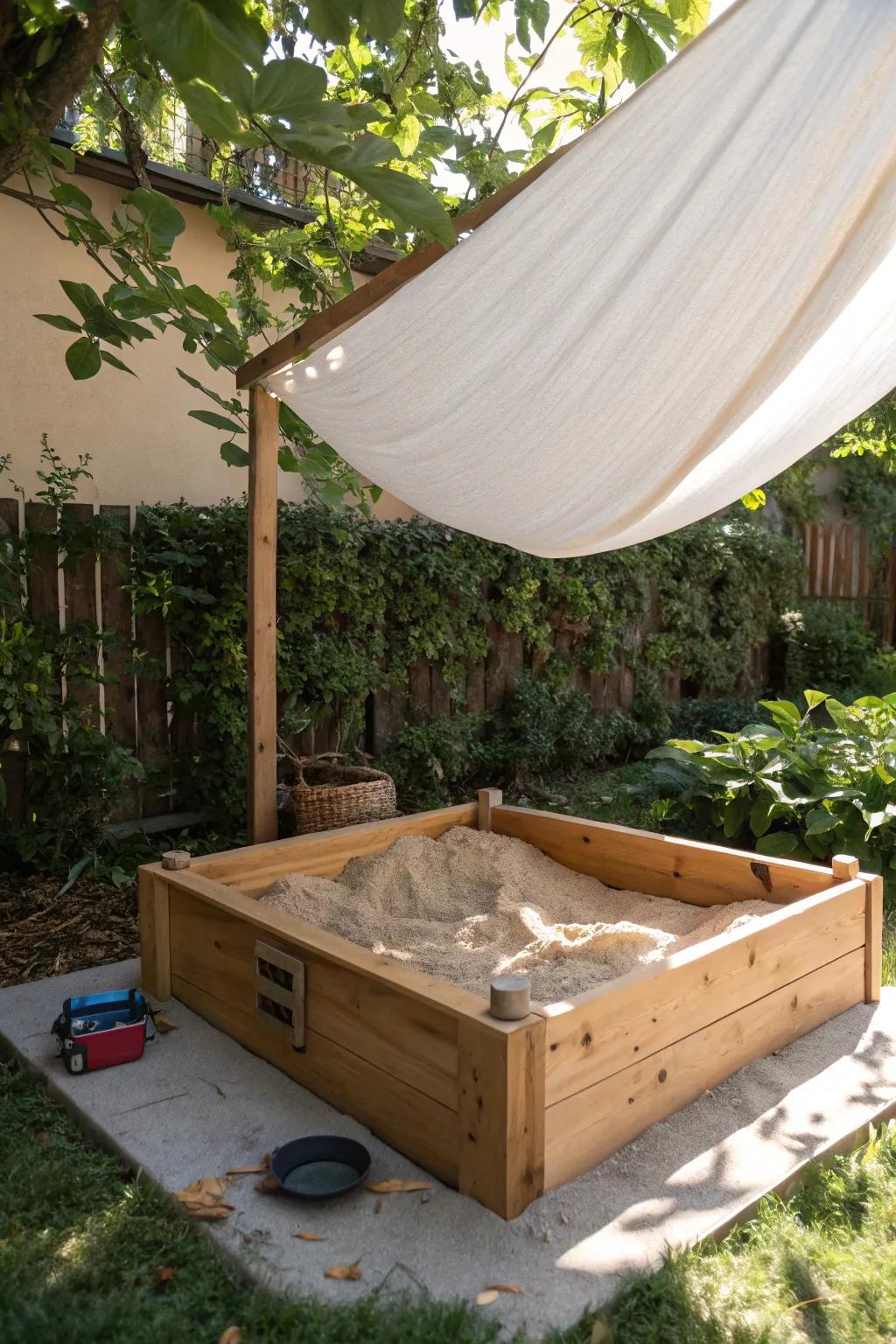 Create a shaded oasis for your pup with a stylish dig box retreat.