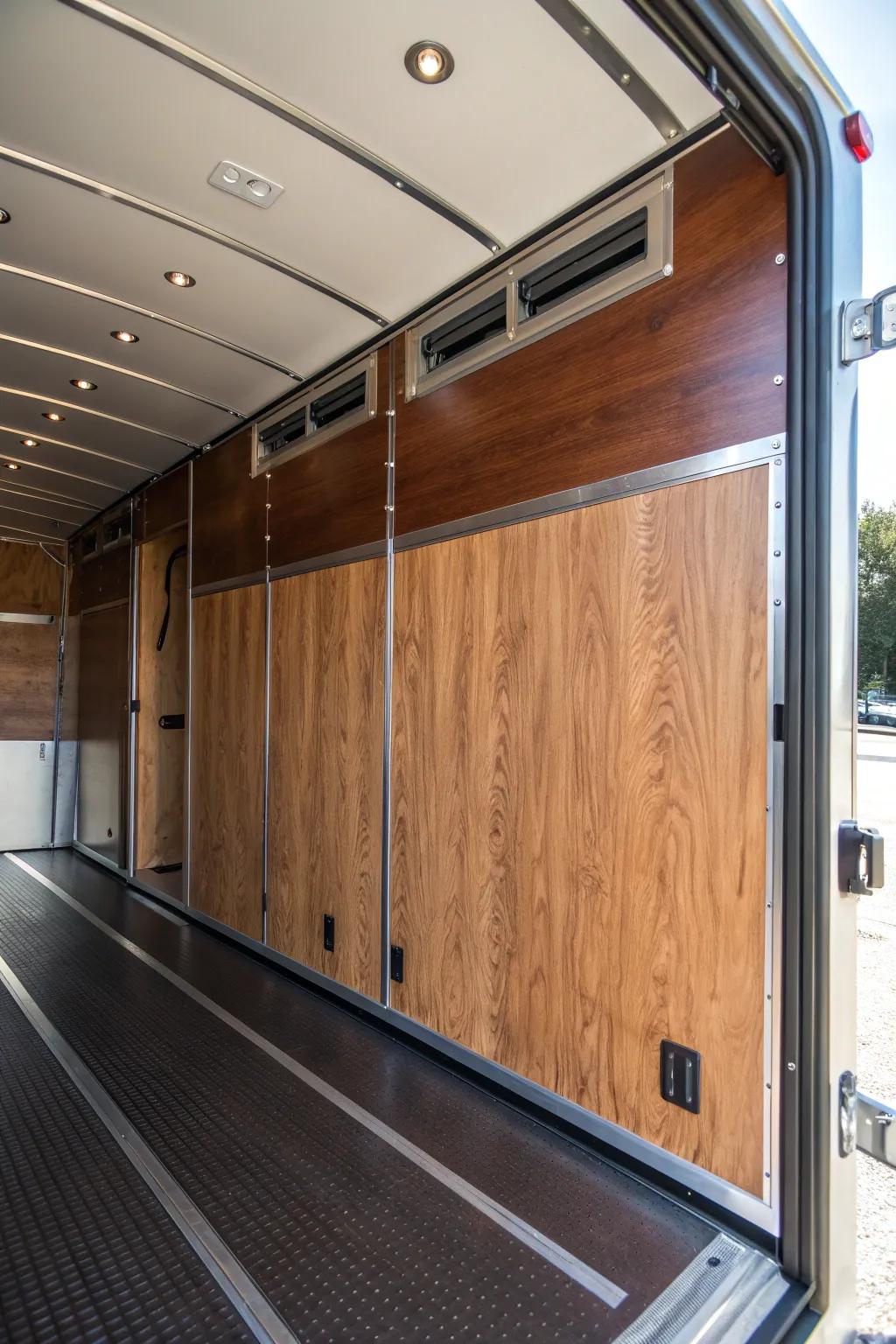 Innovative craftsmanship meets flexibility: Transform your trailer with adjustable wall solutions.