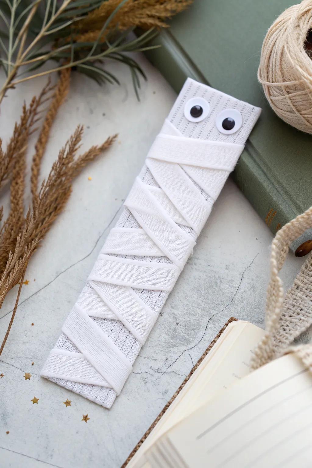 Wrap your reads in spooky charm with this DIY Mummy Bookmark, where simplicity meets playful elegance!