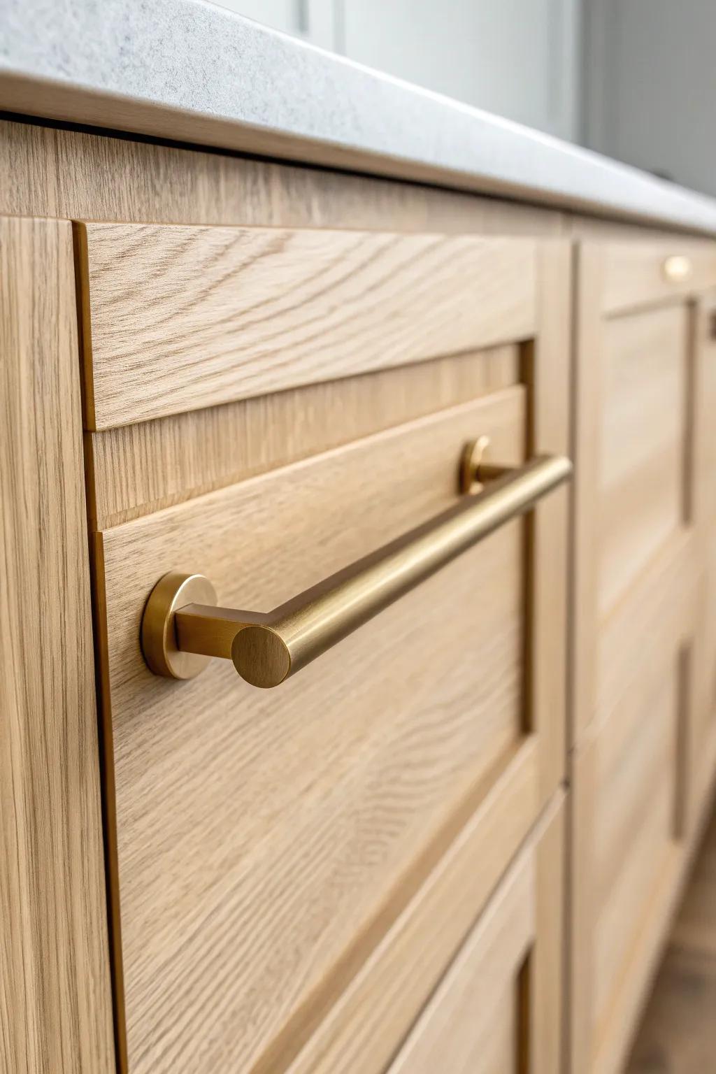 Elevate your kitchen's style with sleek, minimalist handles for a fresh and modern touch.