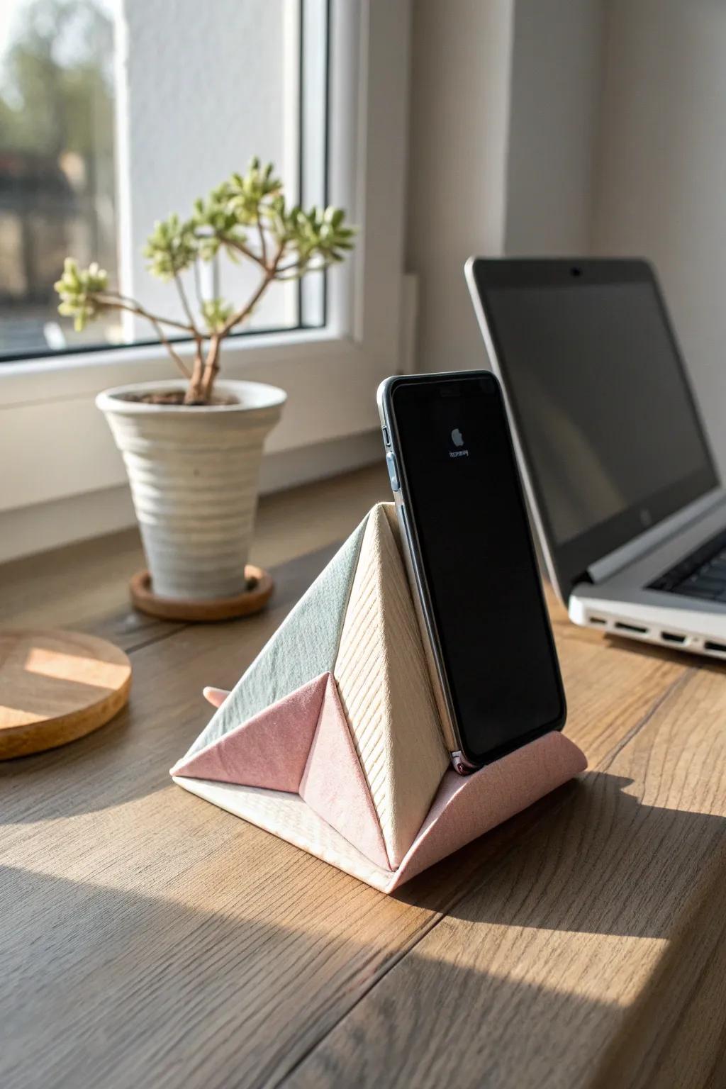 Origami Elegance: A serene blend of artistry and functionality for your desk.