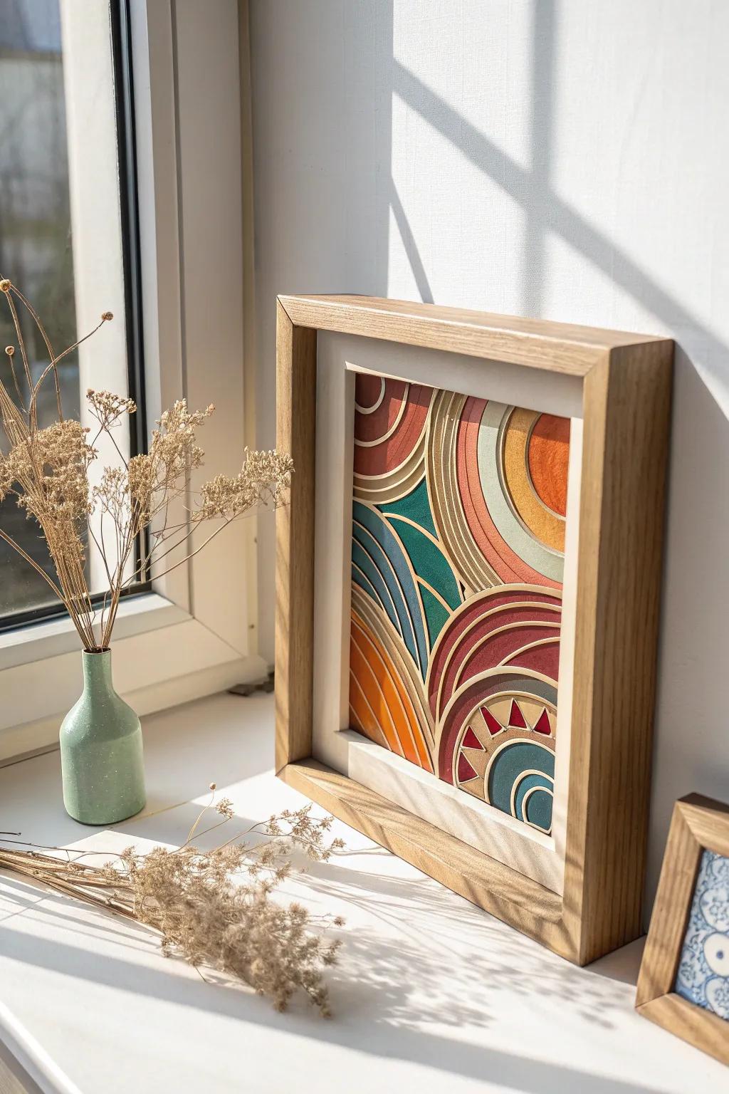 Unleash your creativity with abstract shadow box art that captivates and inspires.
