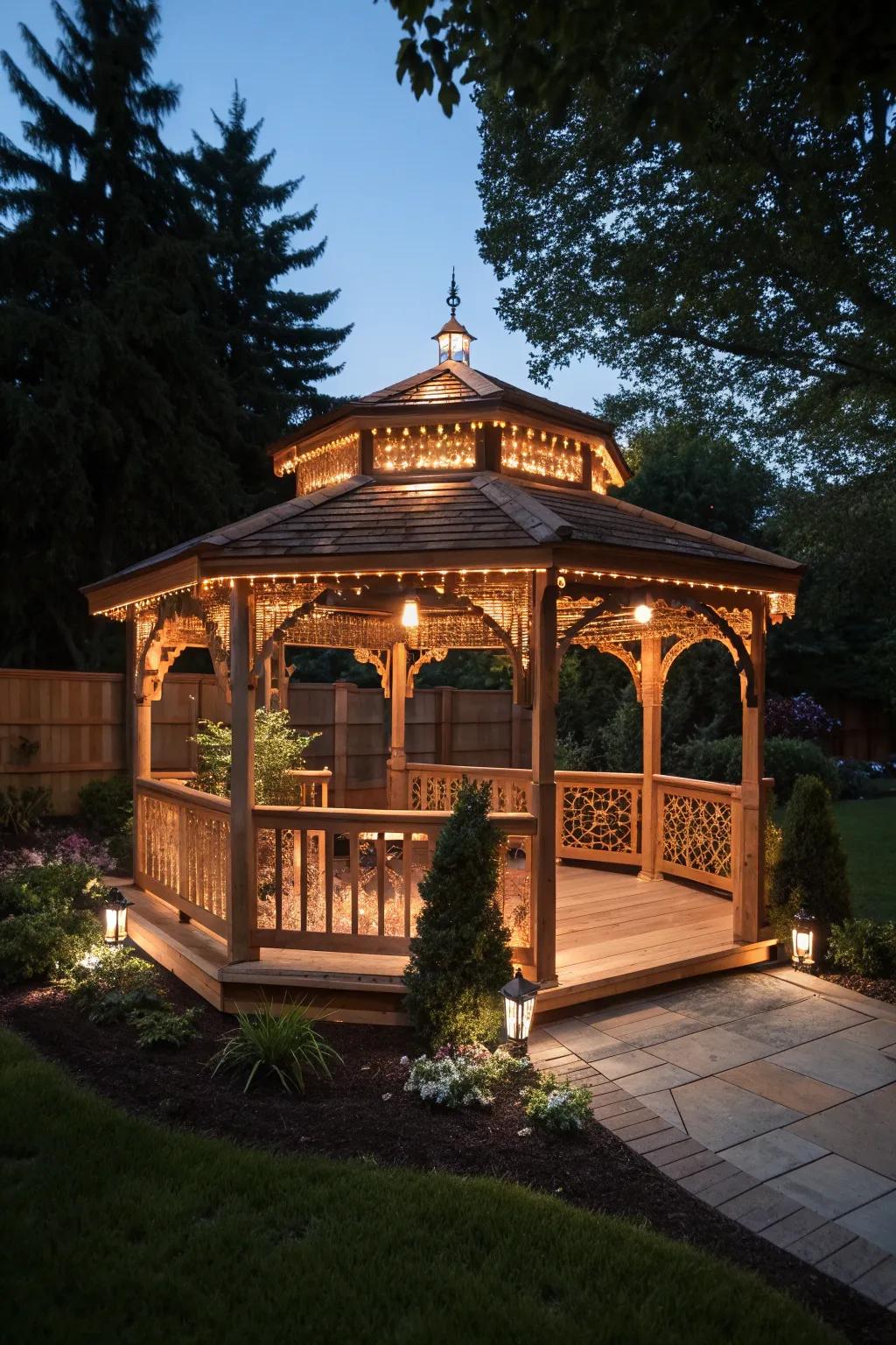 Transform your backyard with a stunning DIY gazebo that combines elegance and craftsmanship.