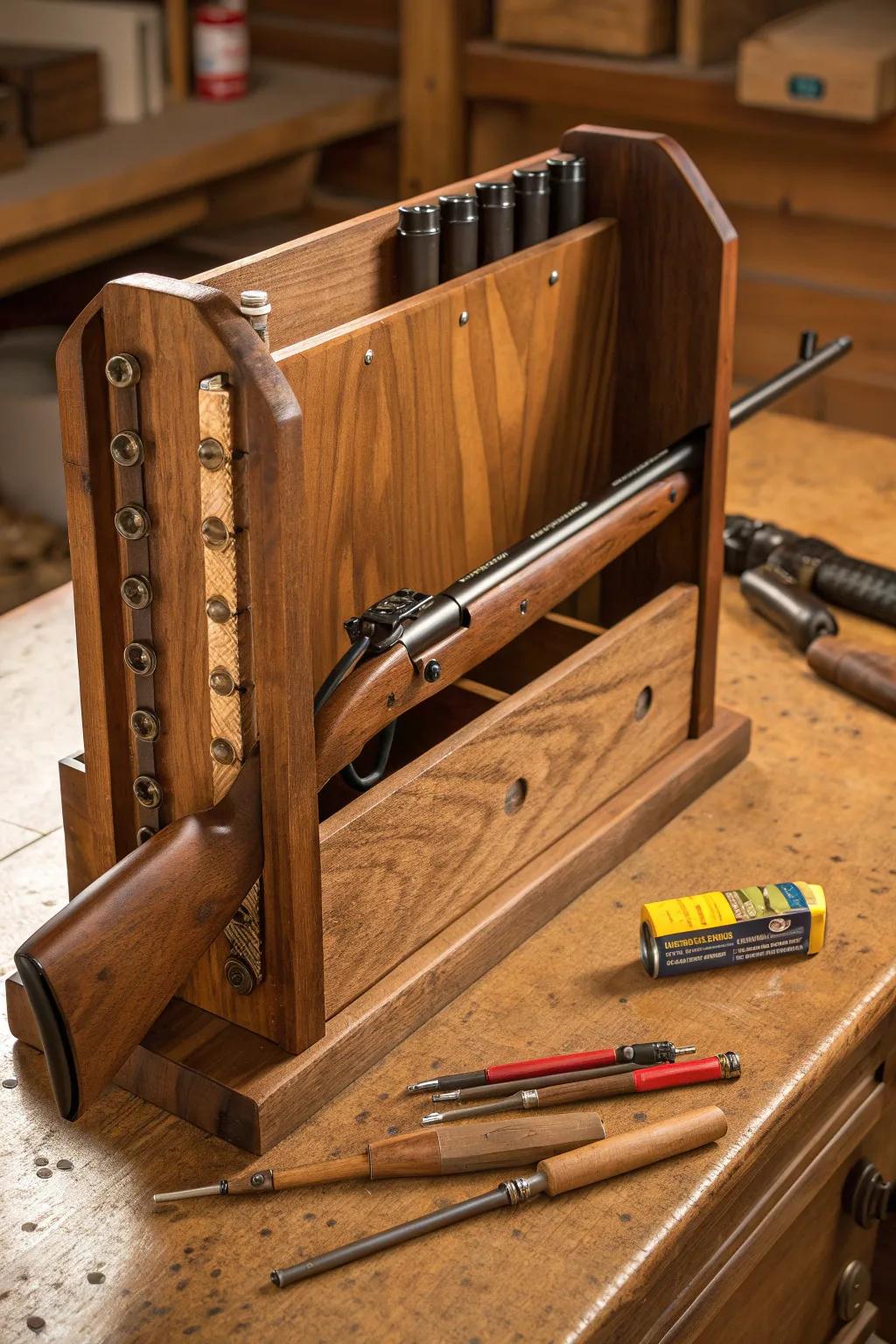Craft Your Own: Elevate your storage game with a DIY gun magazine rack that's both functional and stylish.