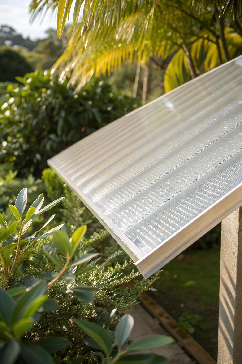 Embrace elegance and efficiency with sun-savvy polycarbonate panels for your DIY greenhouse.