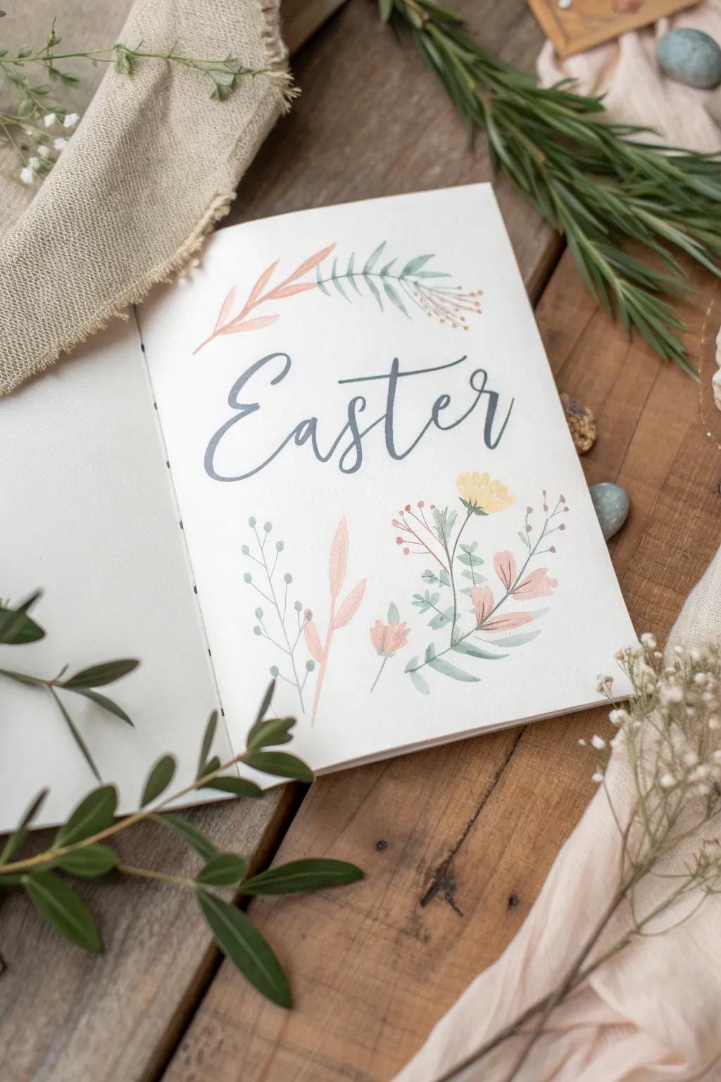 Add a personal touch to your Easter gift with a handwritten message that speaks from the heart.
